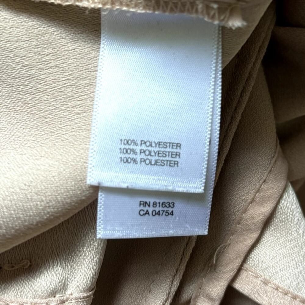 Kenneth Cole Kenneth Cole New York Women's Tan Moto Jacket Size S Long Sleeve Zippered Baddie Size S / US 4 / IT 40 - 6 Thumbnail