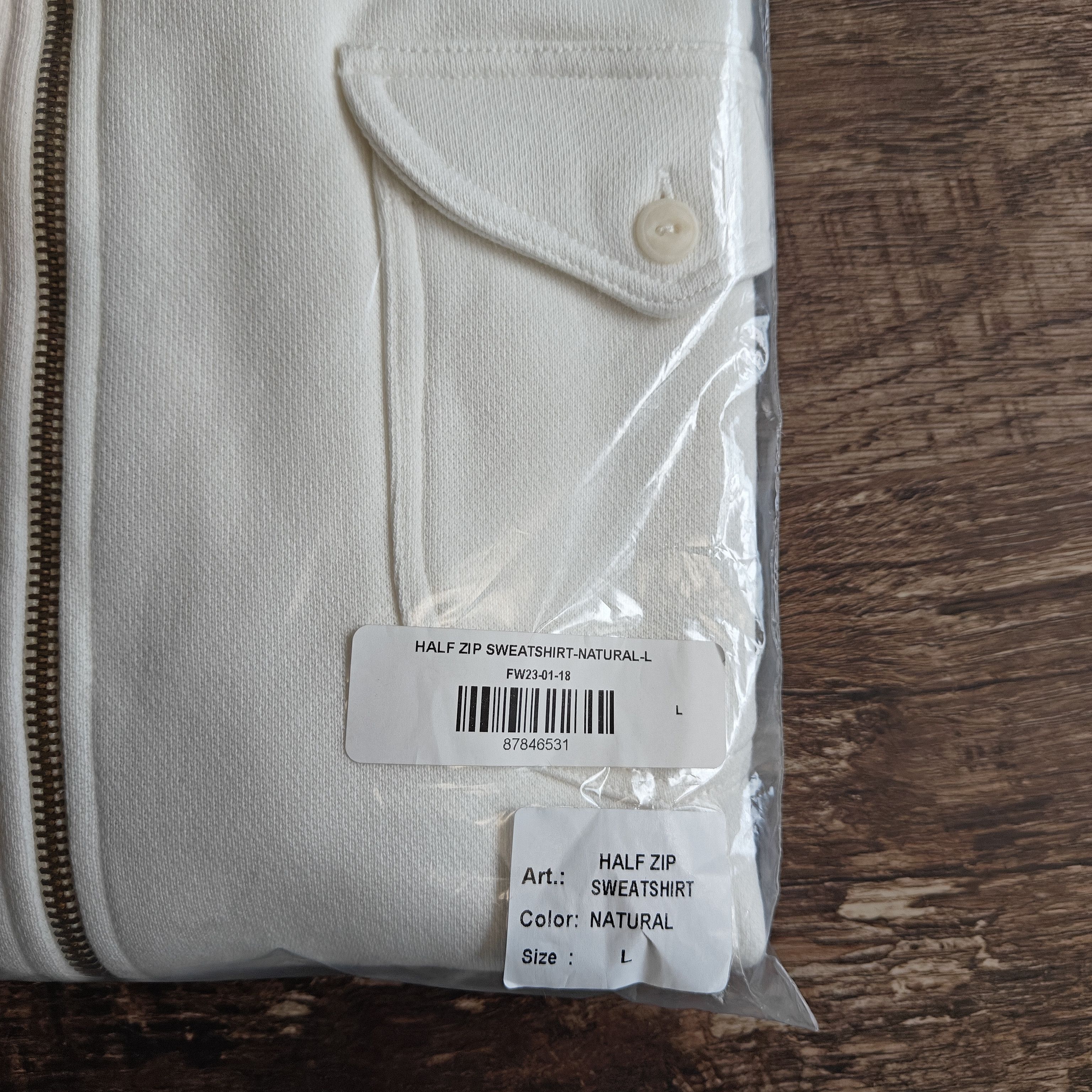 WYTHE nwot half zip collared sweater, $188 Size US L / EU 52-54 / 3 - 5 Thumbnail
