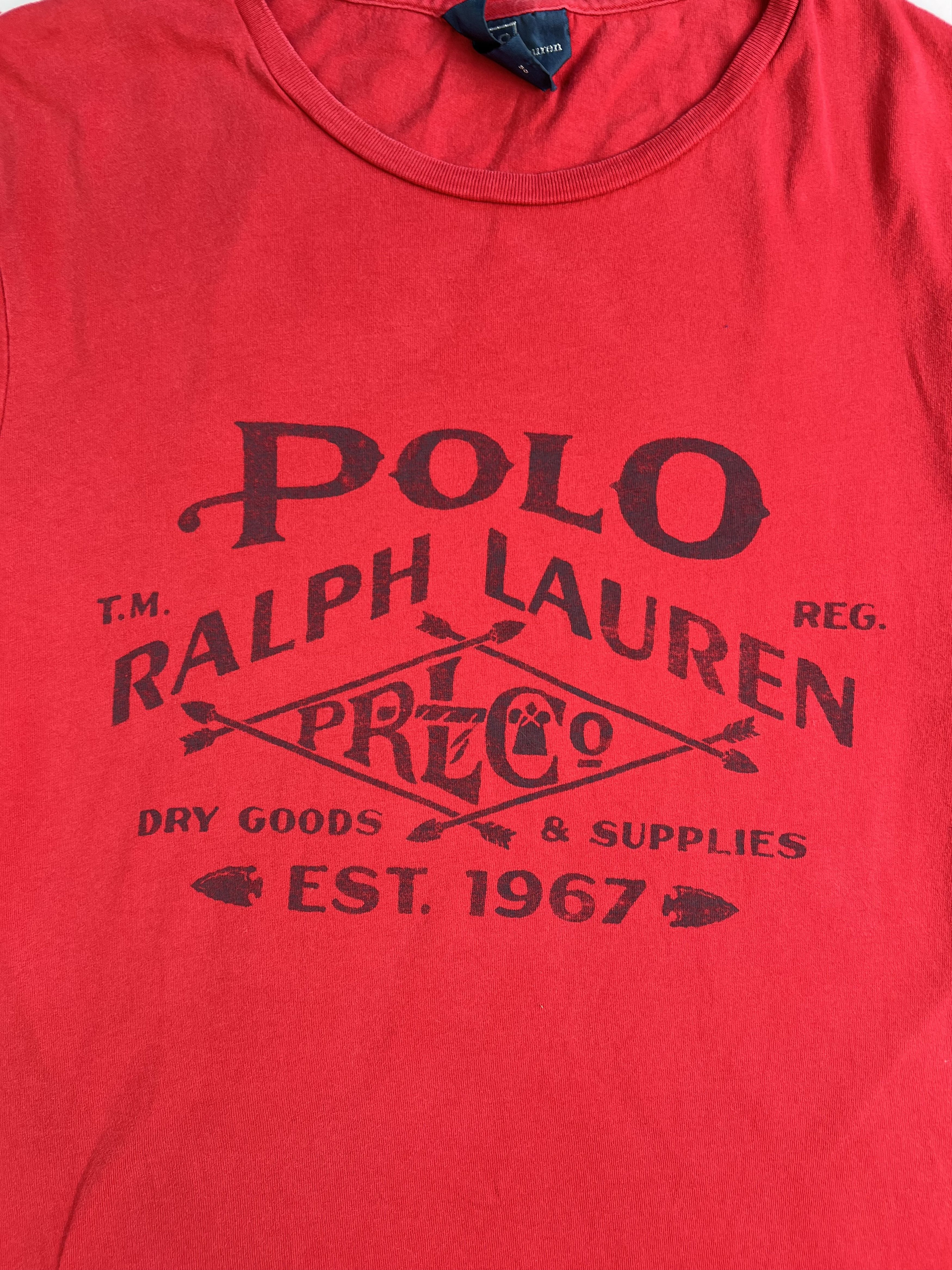 Ralph Lauren Ralph Lauren Big Print T-Shirt Red Small Size US S / EU 44-46 / 1 - 2 Thumbnail