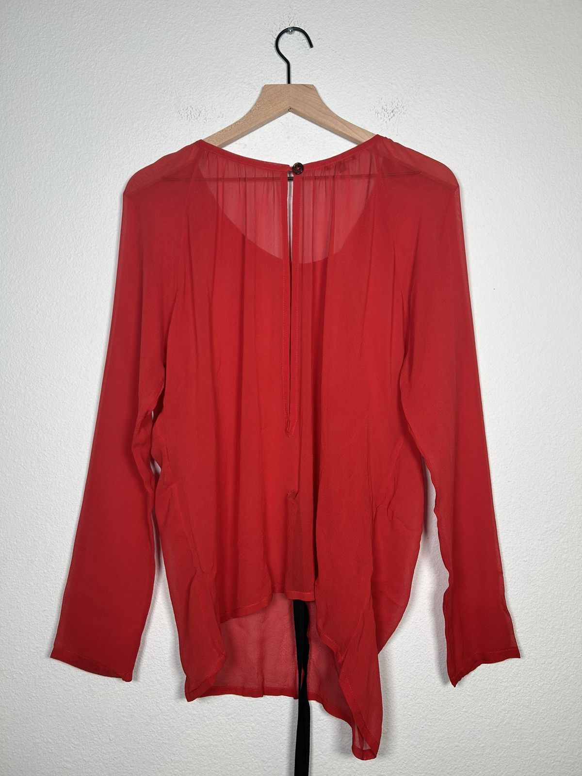 Ann Demeulemeester 00’s Sheer Tassel Long sleeve Blouse Size M / US 6-8 / IT 42-44 - 2 Thumbnail