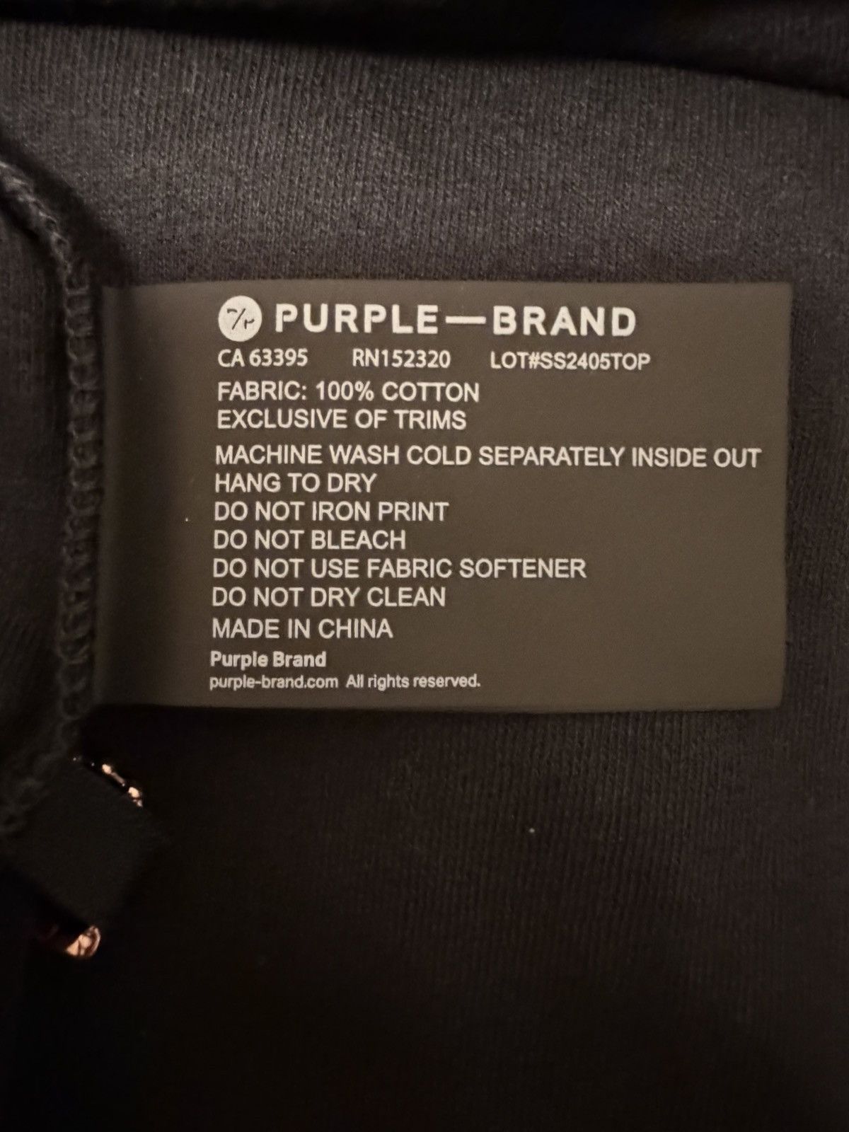 Purple Brand Authentic Purple Brand Medium Black T-Shirt Size US M / EU 48-50 / 2 - 9 Thumbnail