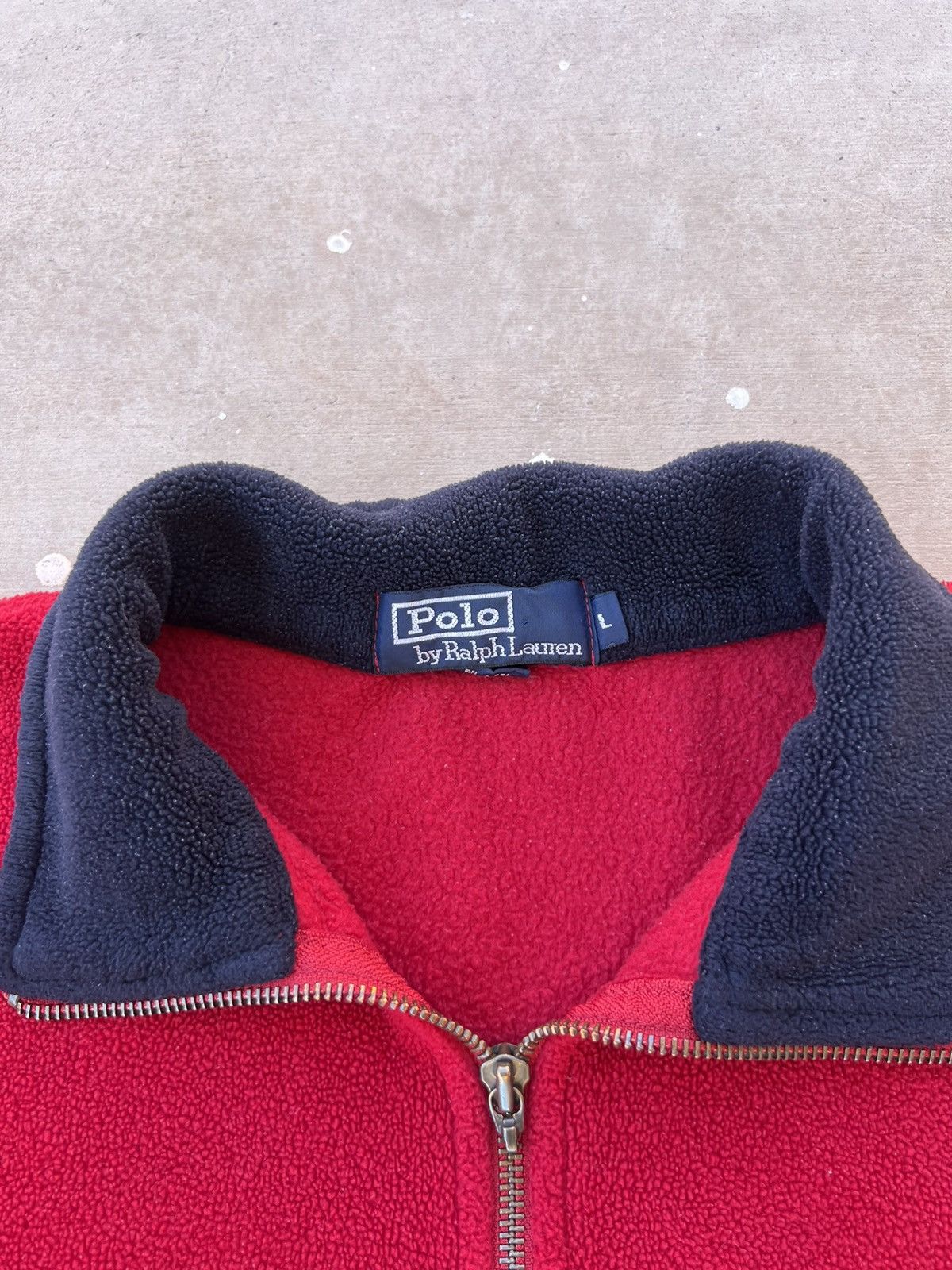 Polo Ralph Lauren × Vintage Vintage Polo Ralph Lauren Fleece Sweater Size US L / EU 52-54 / 3 - 4 Thumbnail
