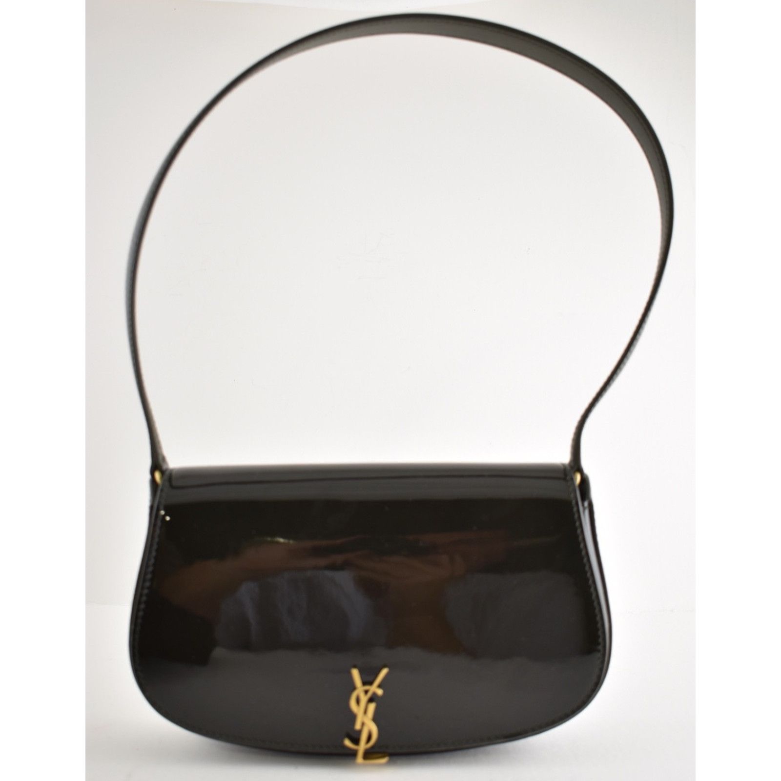 Yves Saint Laurent Saint Laurent Mini Voltaire Demi Lune YSL Shoulder Bag Green Size ONE SIZE - 5 Thumbnail