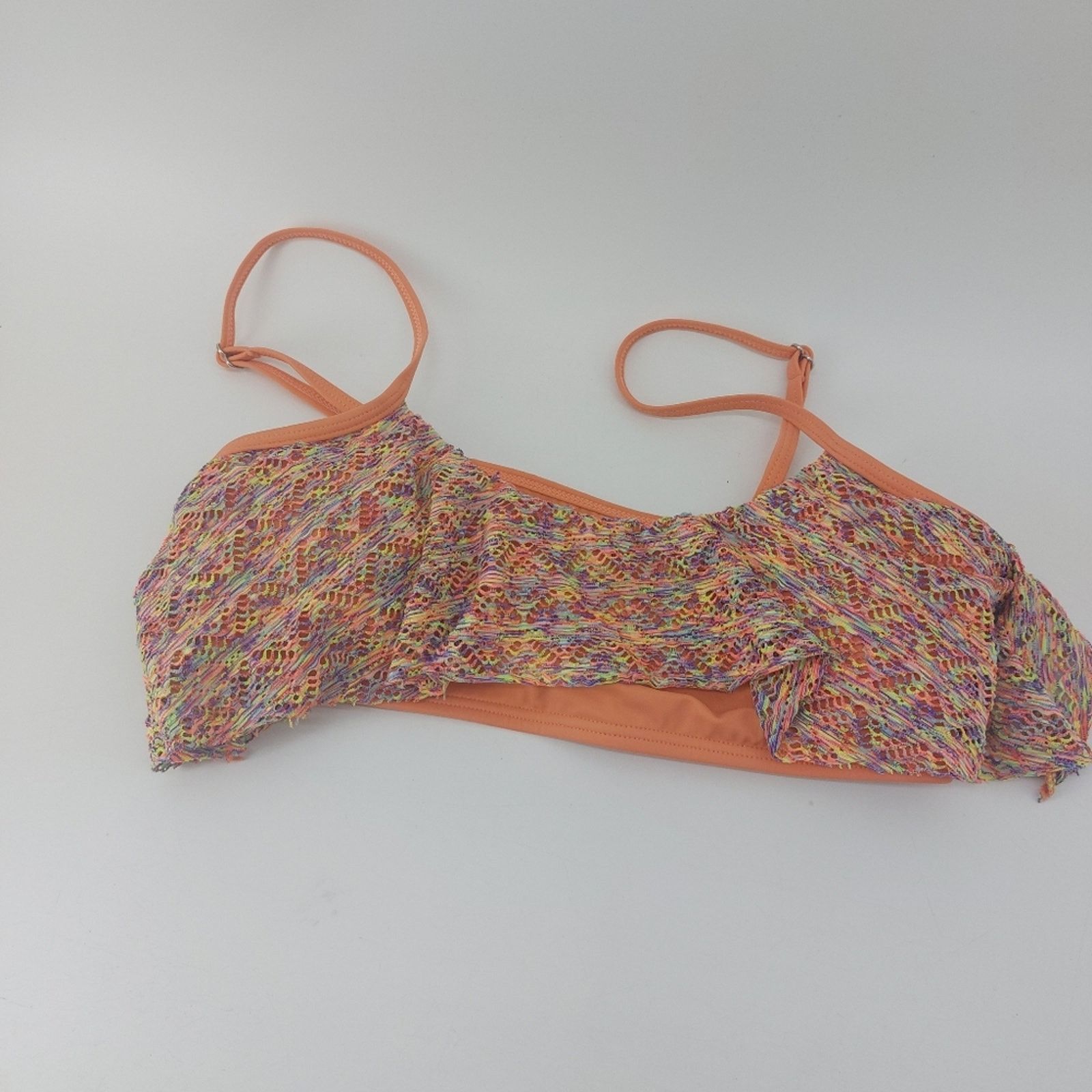 REEF Reef Women's Large Y2K Bikini Top Orange Multicolored Pool Size L / US 10 / IT 46 - 11 Thumbnail