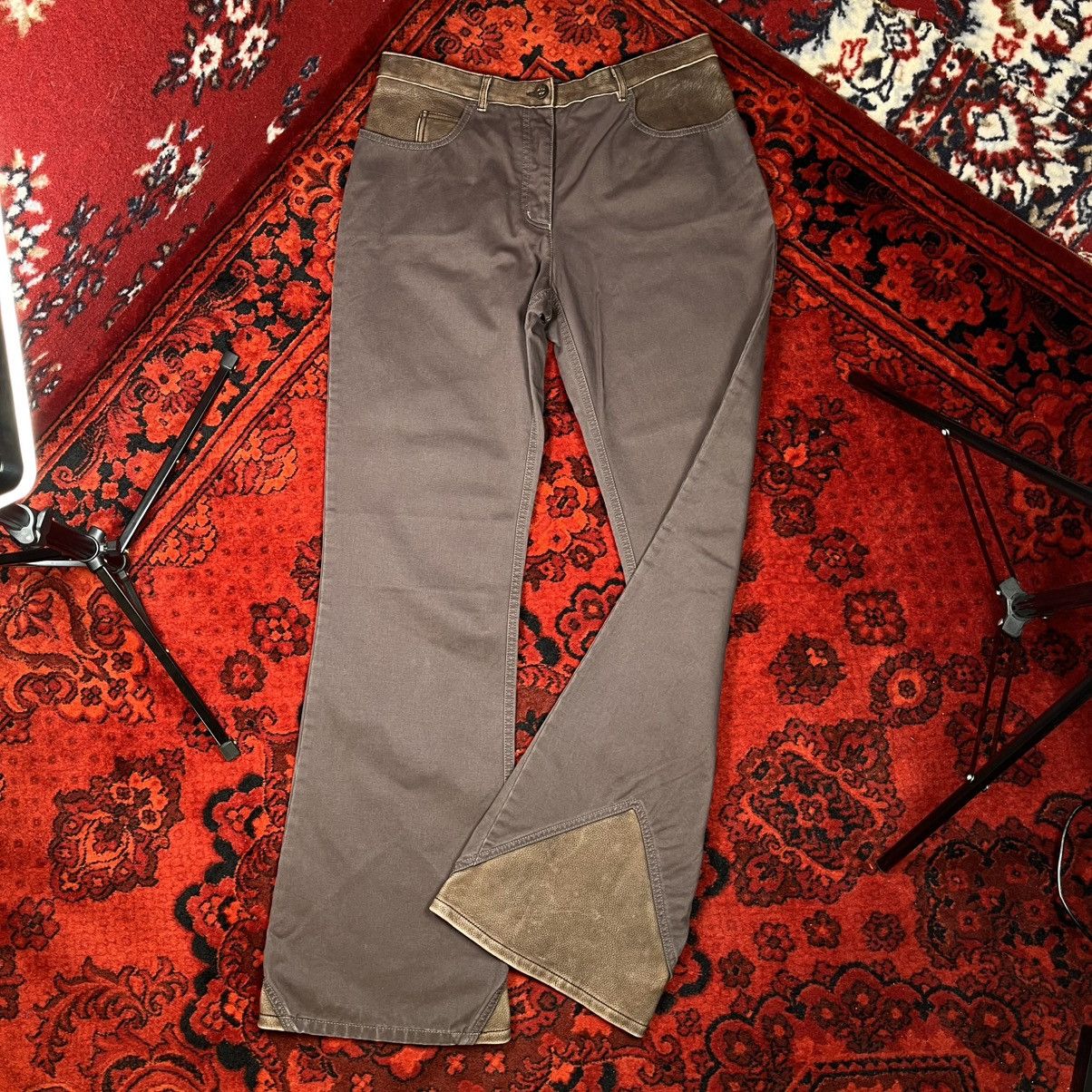 Chanel Vintage CHANEL 01A Fall 2001 RTW Pants Leather Trim CC Logo Size 30" / US 8 / IT 44 - 3 Thumbnail