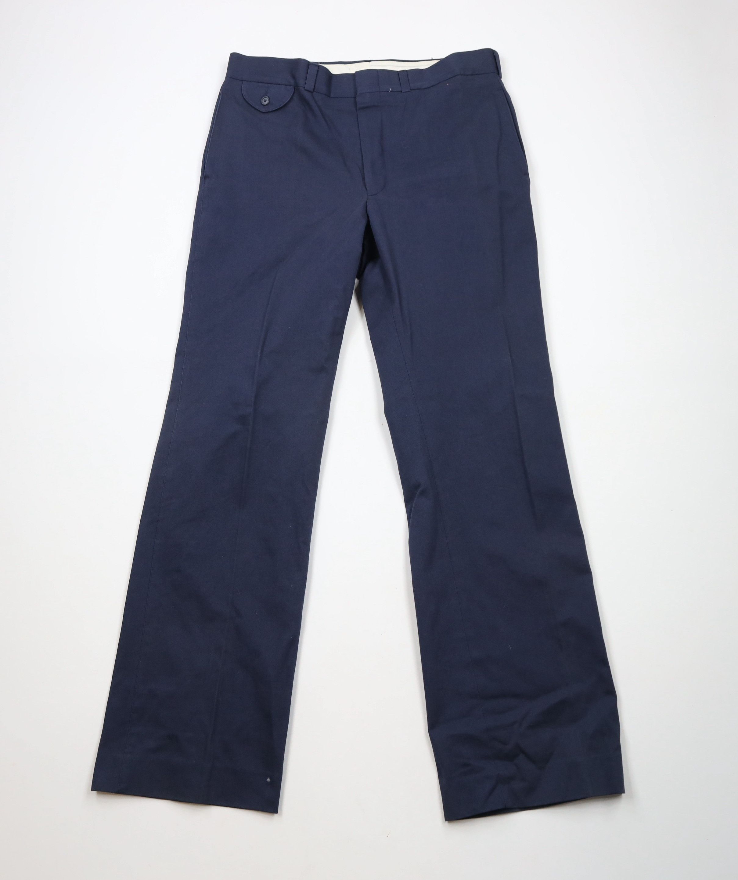 Vintage Vintage 70s Streetwear Bell Bottoms Chino Pants Blue USA Size US 36 / EU 52 - 1 Thumbnail