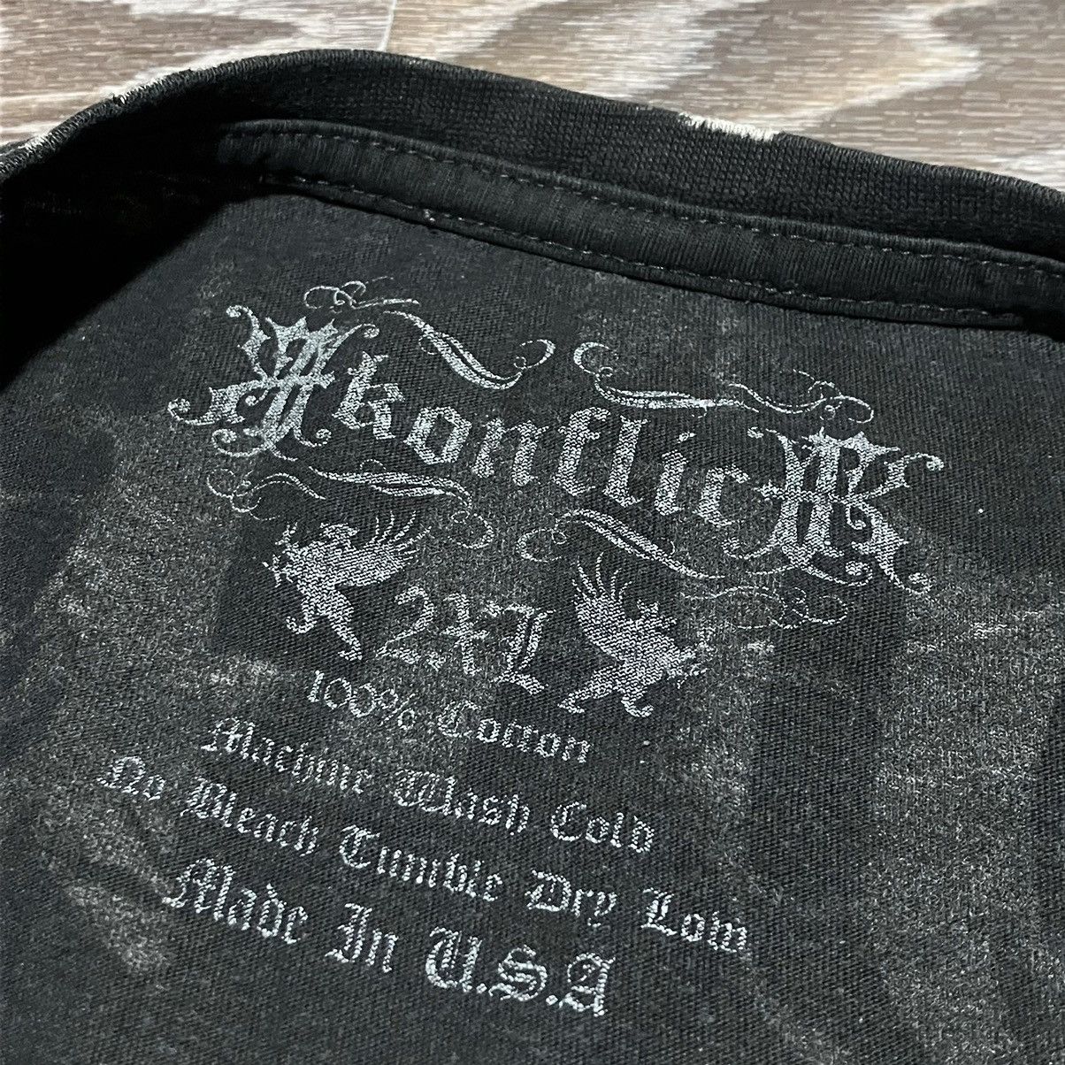 Affliction KONFLIC Royalty All Over Print MMA Style Big Logo T-shirt Size US XXL / EU 58 / 5 - 5 Thumbnail