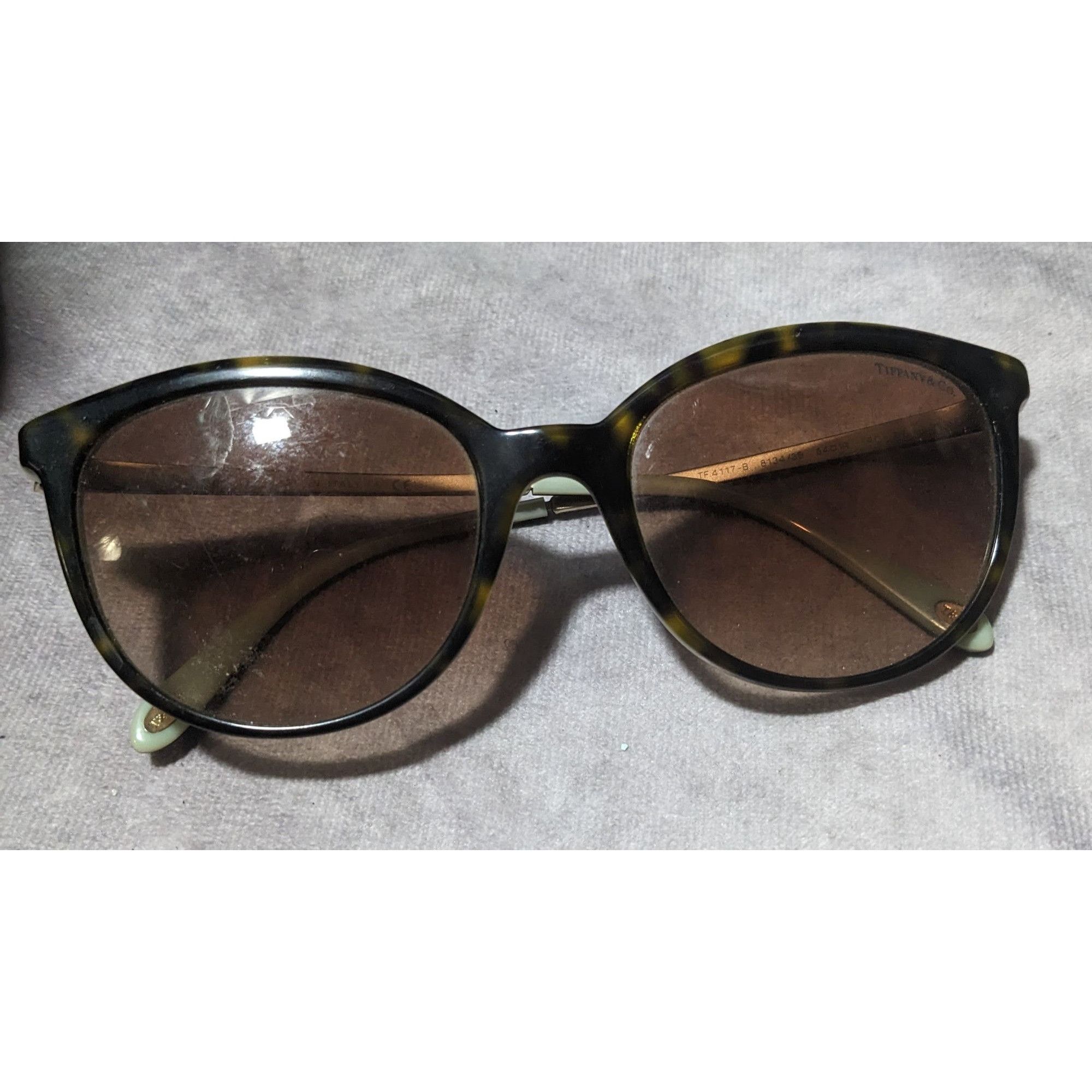Tiffany & Co. Tiffany & Co Tortoise And Blue Sunglasses Size ONE SIZE - 9 Thumbnail