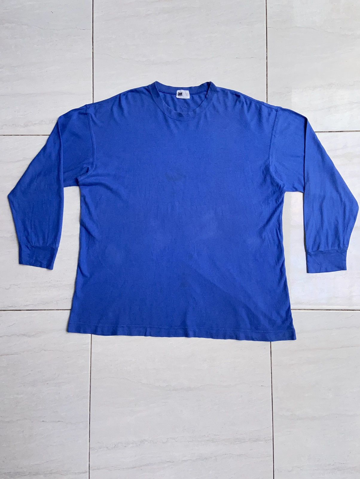 Issey Miyake IM MIYAKE DESIGN STUDIO Blue Long Sleeve T-shirt Size US L / EU 52-54 / 3 - 6 Thumbnail