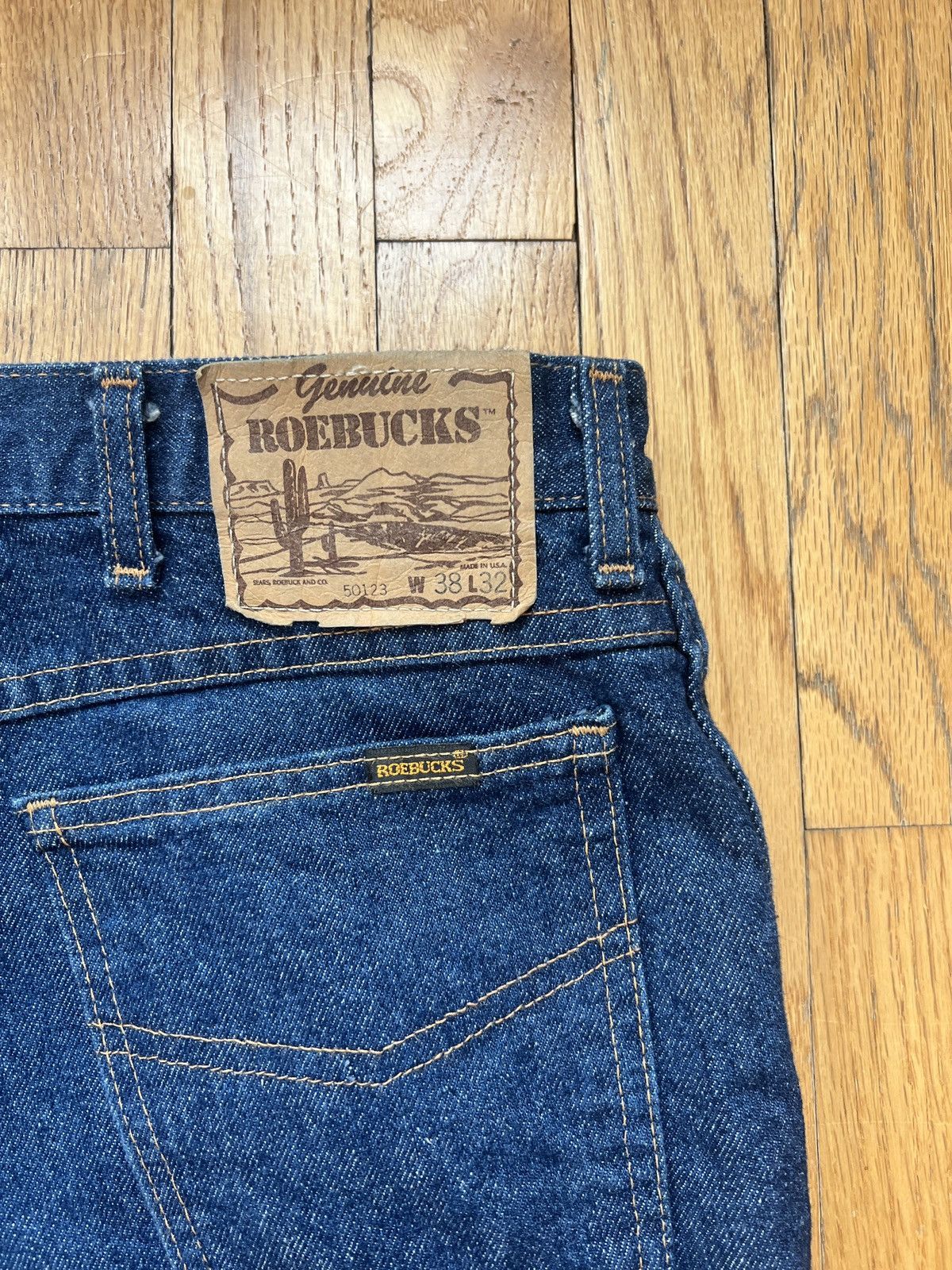 Vintage Genuine Roebucks Denim Jeans Size US 38 / EU 54 - 3 Thumbnail