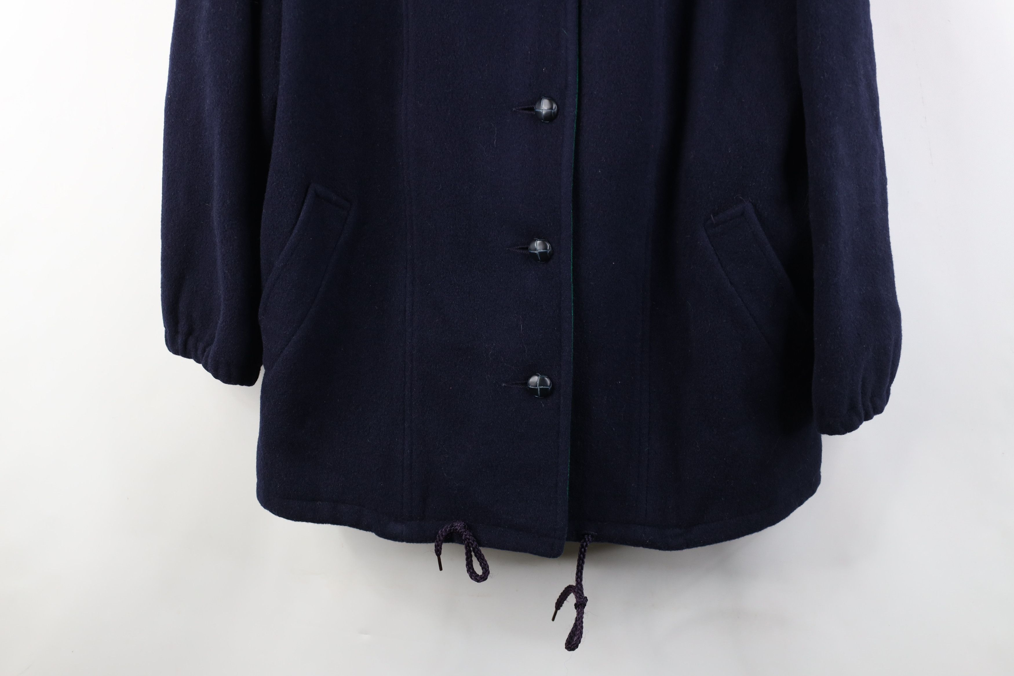 Vintage Vintage 50s 60s Streetwear Button Jacket Coat Navy Blue USA Size XL / US 12-14 / IT 48-50 - 3 Thumbnail