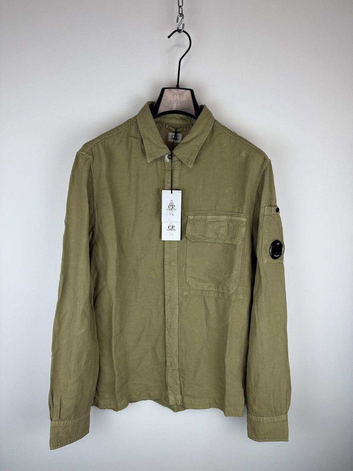 C.P. Company Beige C.P. Company Linen Overshirt (brand new with tags) Size US L / EU 52-54 / 3 - 1 Thumbnail
