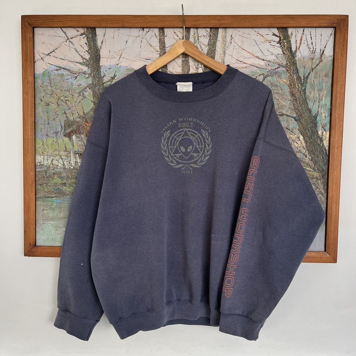 Alien Workshop × American Apparel × Hook-Ups vintage Alien Workshop faded crew neck sweatshirt MMI sect Size US XL / EU 56 / 4 - 3 Thumbnail