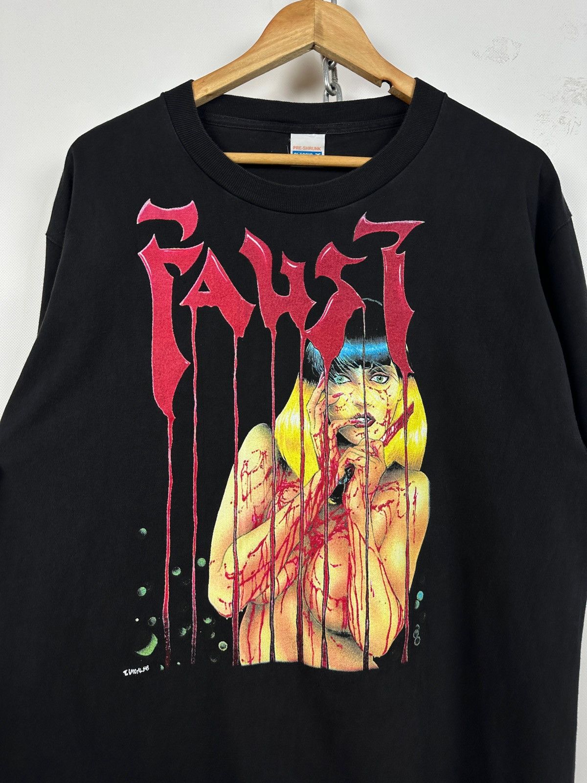 Vintage Vintage Faust Love Of The Damned Graphic Horror Comic Shirt Size US L / EU 52-54 / 3 - 8 Thumbnail