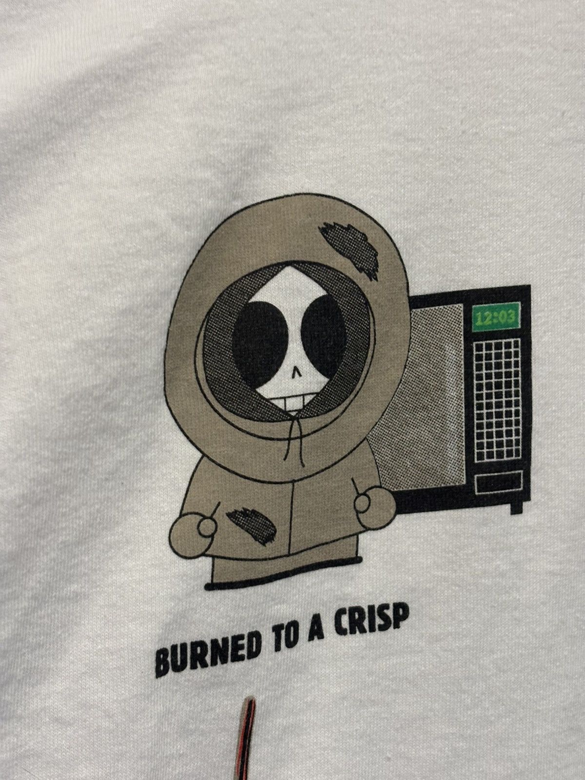 Gildan 1998 Vtg. South Park THE MANY DEATHS OF KENNY White Shirt XL Size US XL / EU 56 / 4 - 3 Thumbnail