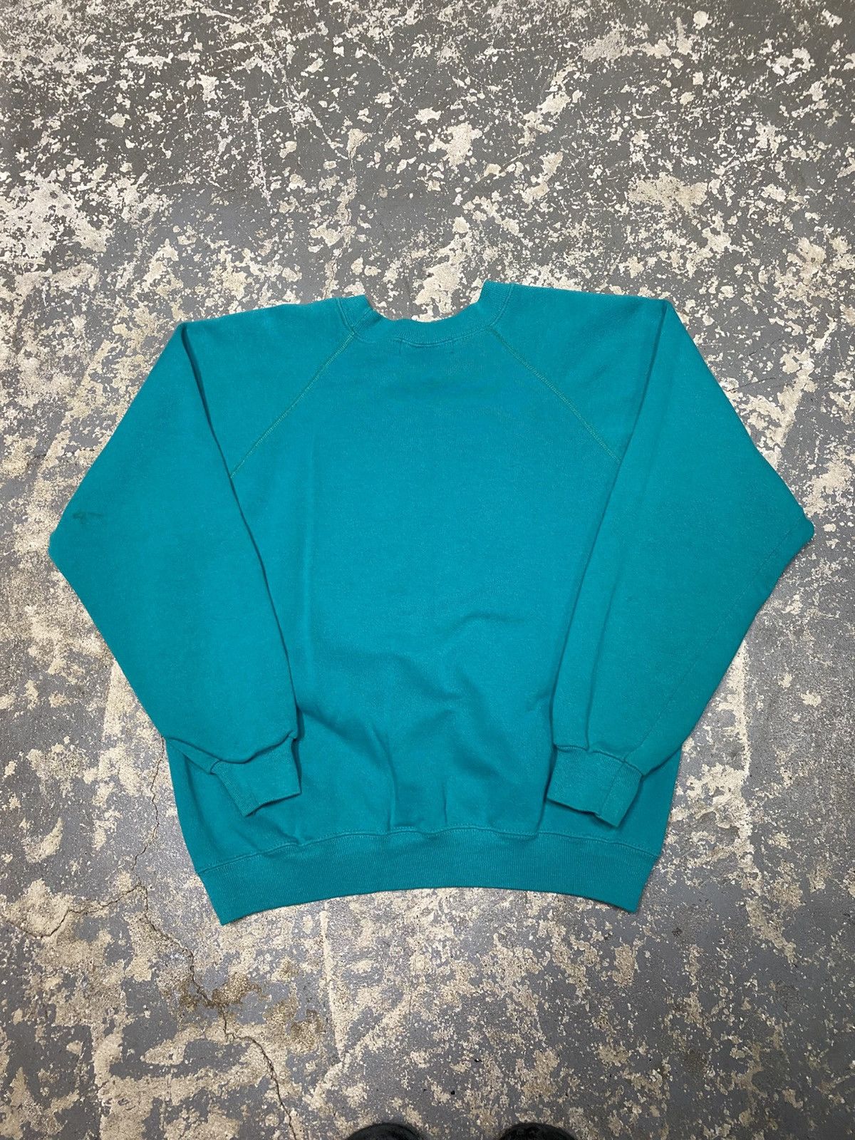 Vintage Vintage I Love Cats Cat Teal Pullover Crewneck SweatshirtUSA Size US L / EU 52-54 / 3 - 8 Thumbnail