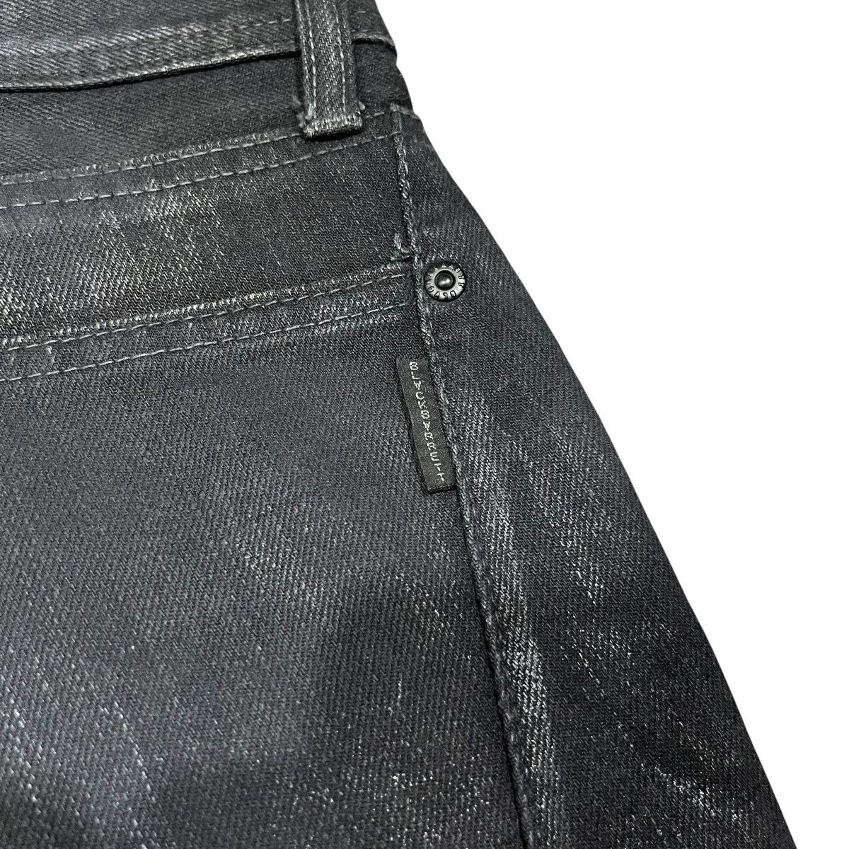 Black Barrett BlackBarret Jeans By Neil Barret Waxed Raw Denim Size US 33 - 8 Thumbnail