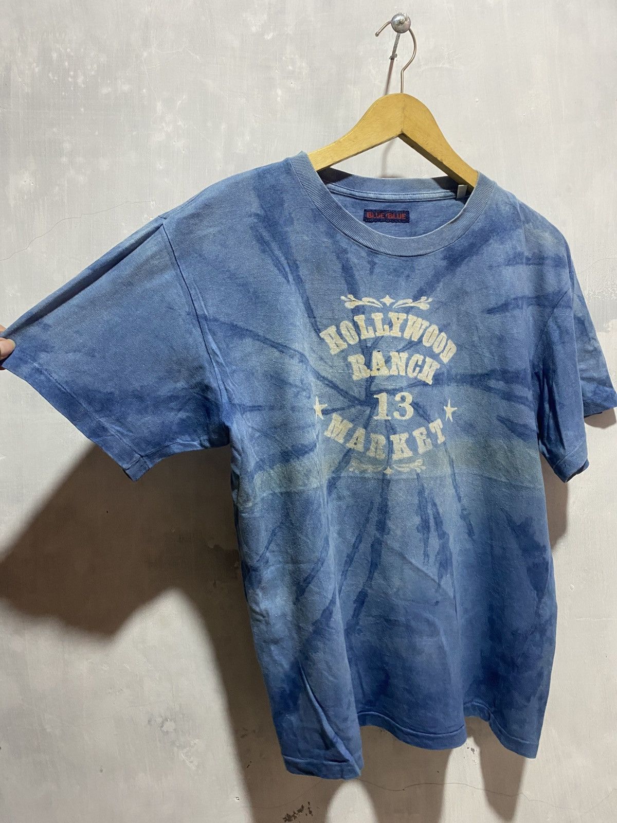 Blue Blue Japan Vtg hollywood ranch market 13 blue blue japan dyed tshirt Size US M / EU 48-50 / 2 - 3 Thumbnail