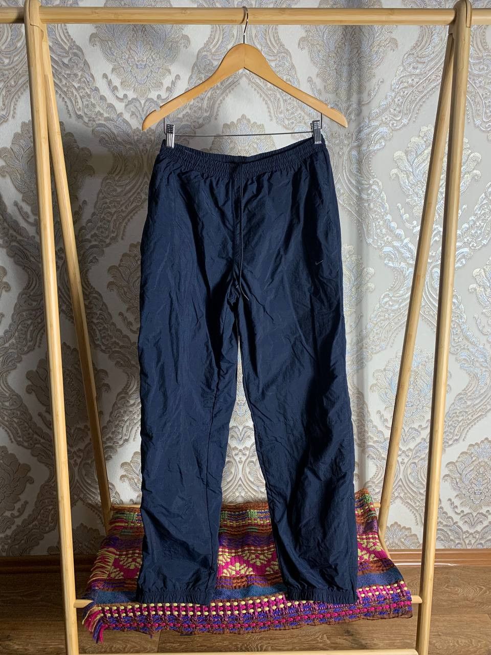 Nike Vintage Nike Retro Nylon Sweatpants Drill Swoosh Y2K 90s Size US 34 / EU 50 - 1 Thumbnail