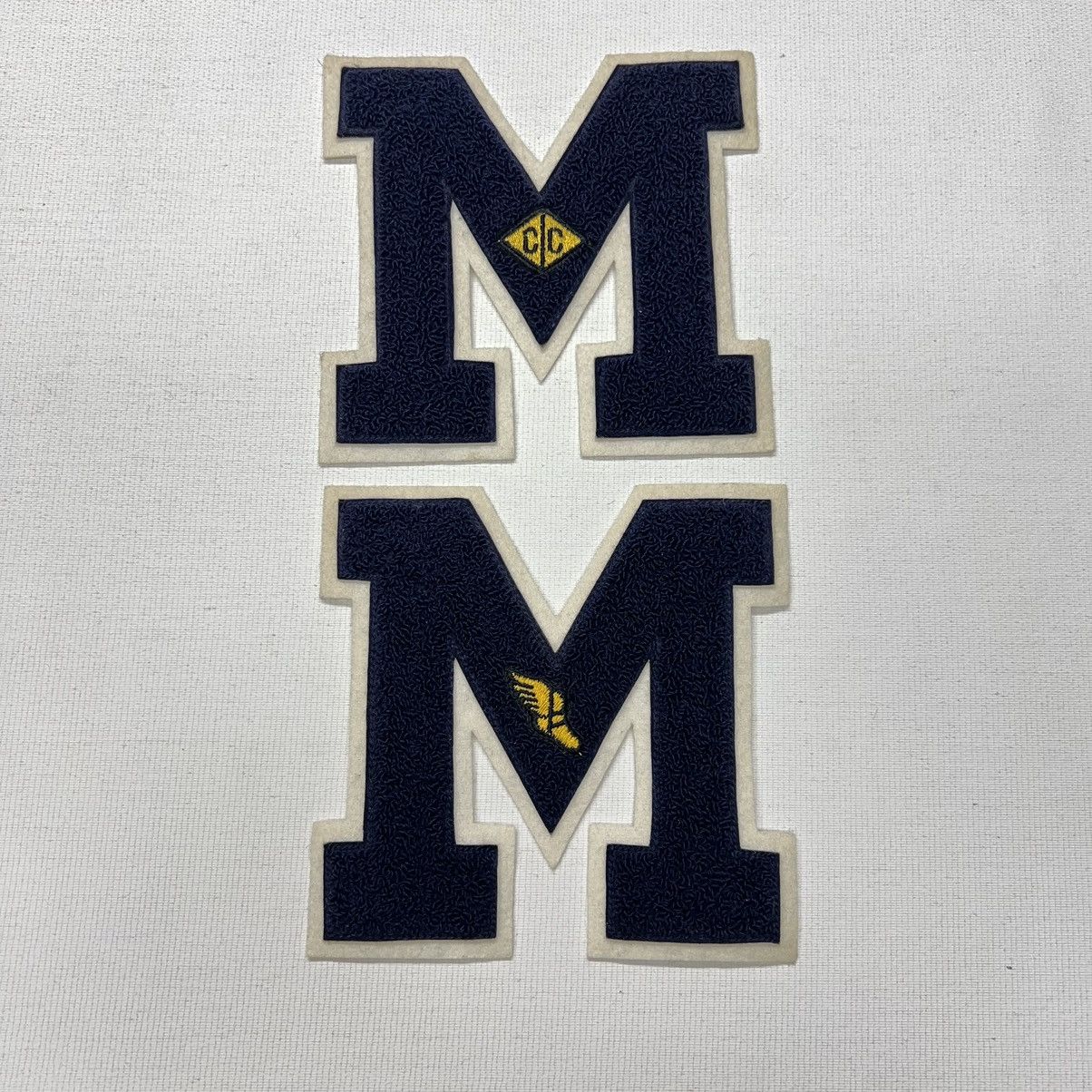 Vintage Letterman Varsity Patch Letter M Blue Chenille Felt Sports Size ONE SIZE - 2 Thumbnail