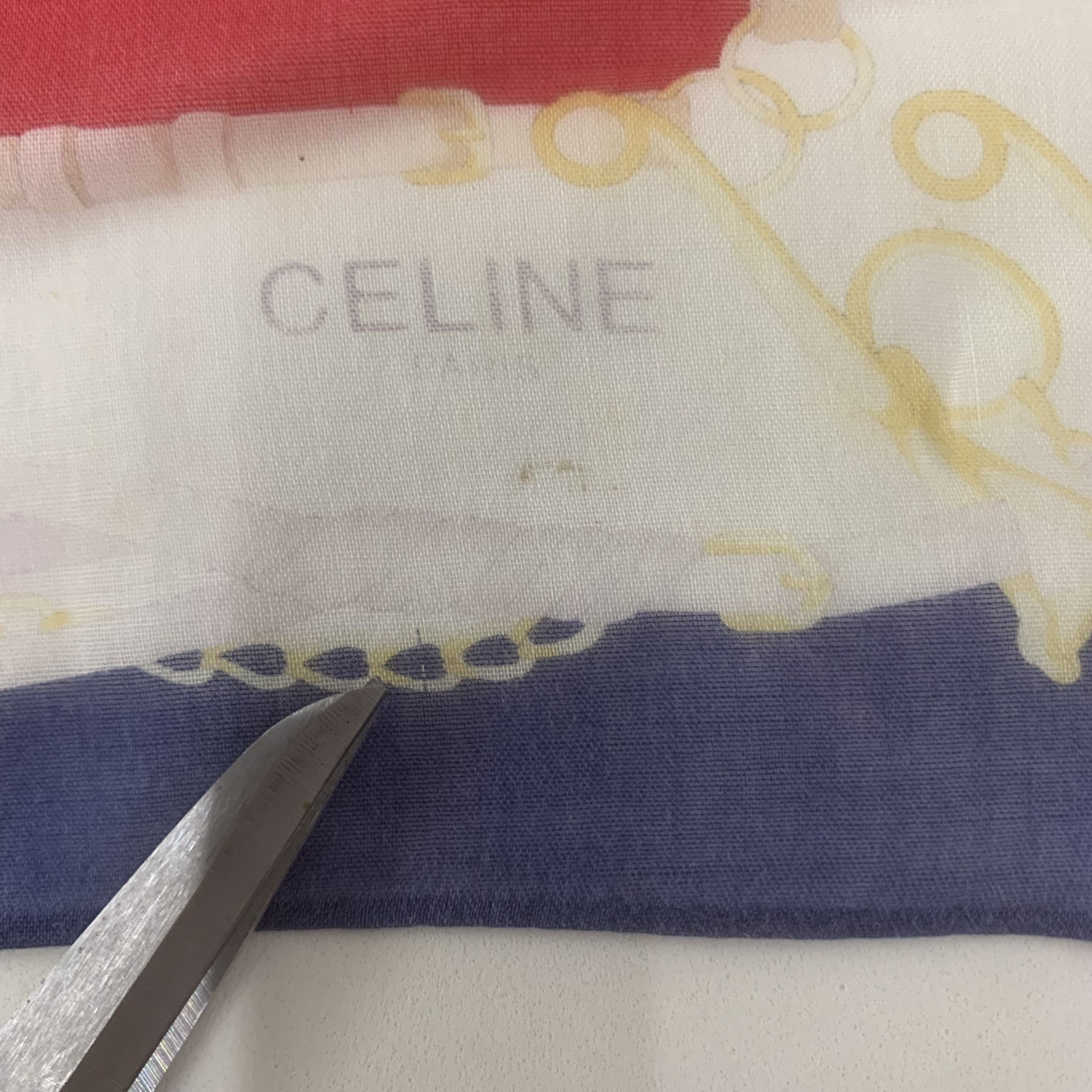 Celine Celine Handkerchief Bandana Neckerchief Pocket Square TB1115 Size ONE SIZE - 5 Thumbnail