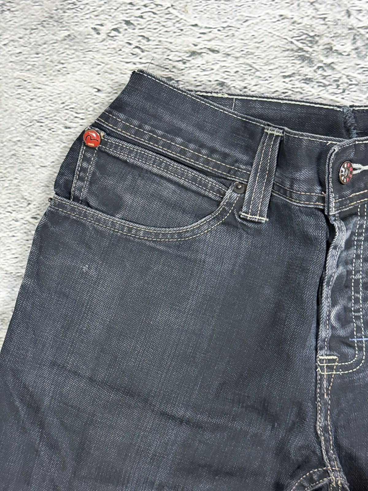 Evisu × Puma Evisu x Puma vintage black jeans black seagulls straight Size 26" / US 2 / IT 38 - 8 Thumbnail