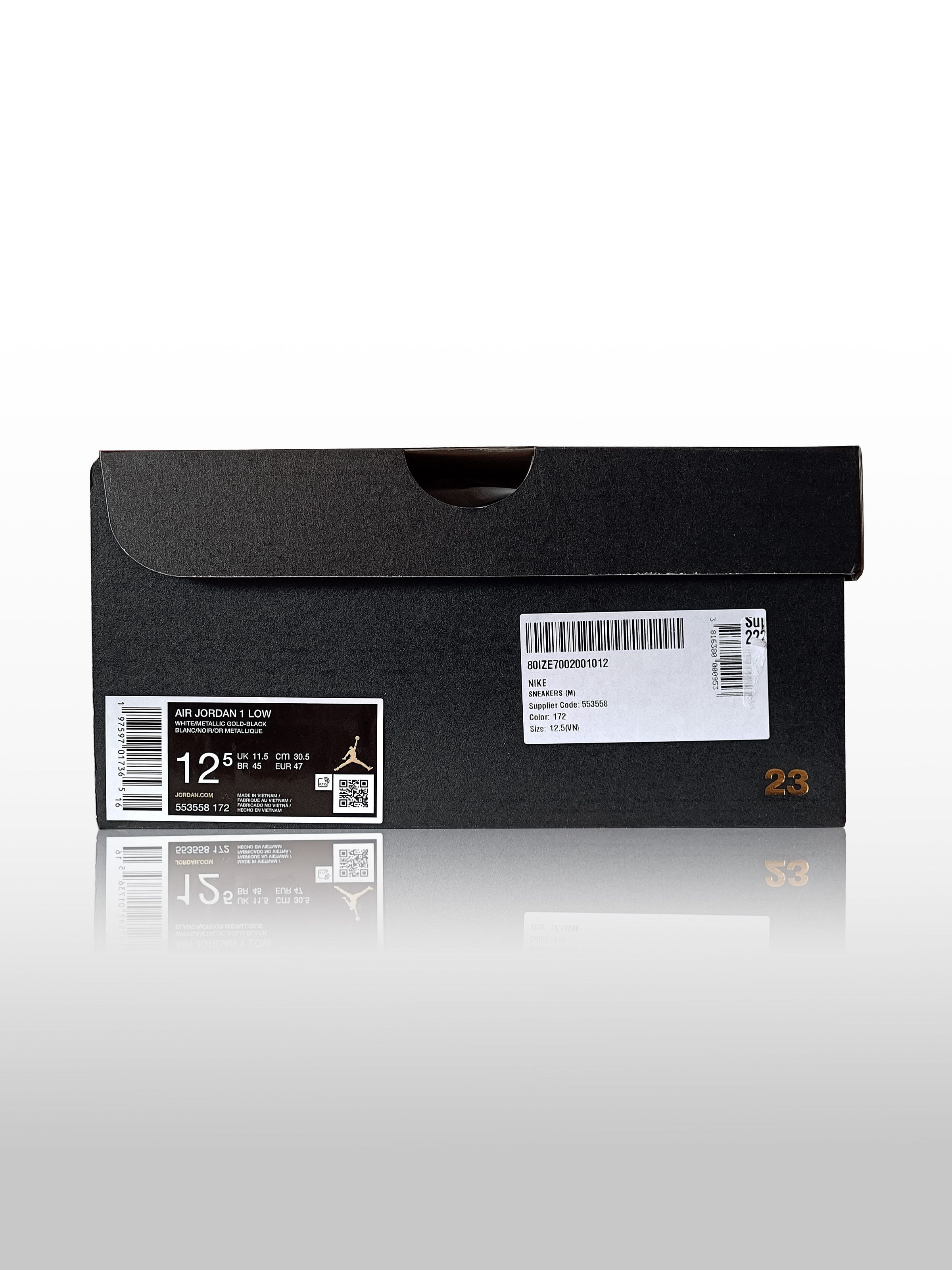 Jordan Brand × Nike Nike Air Jordan 1 Low 'Metallic Gold' 553558-172 Size US 12.5 / EU 45-46 - 10 Thumbnail