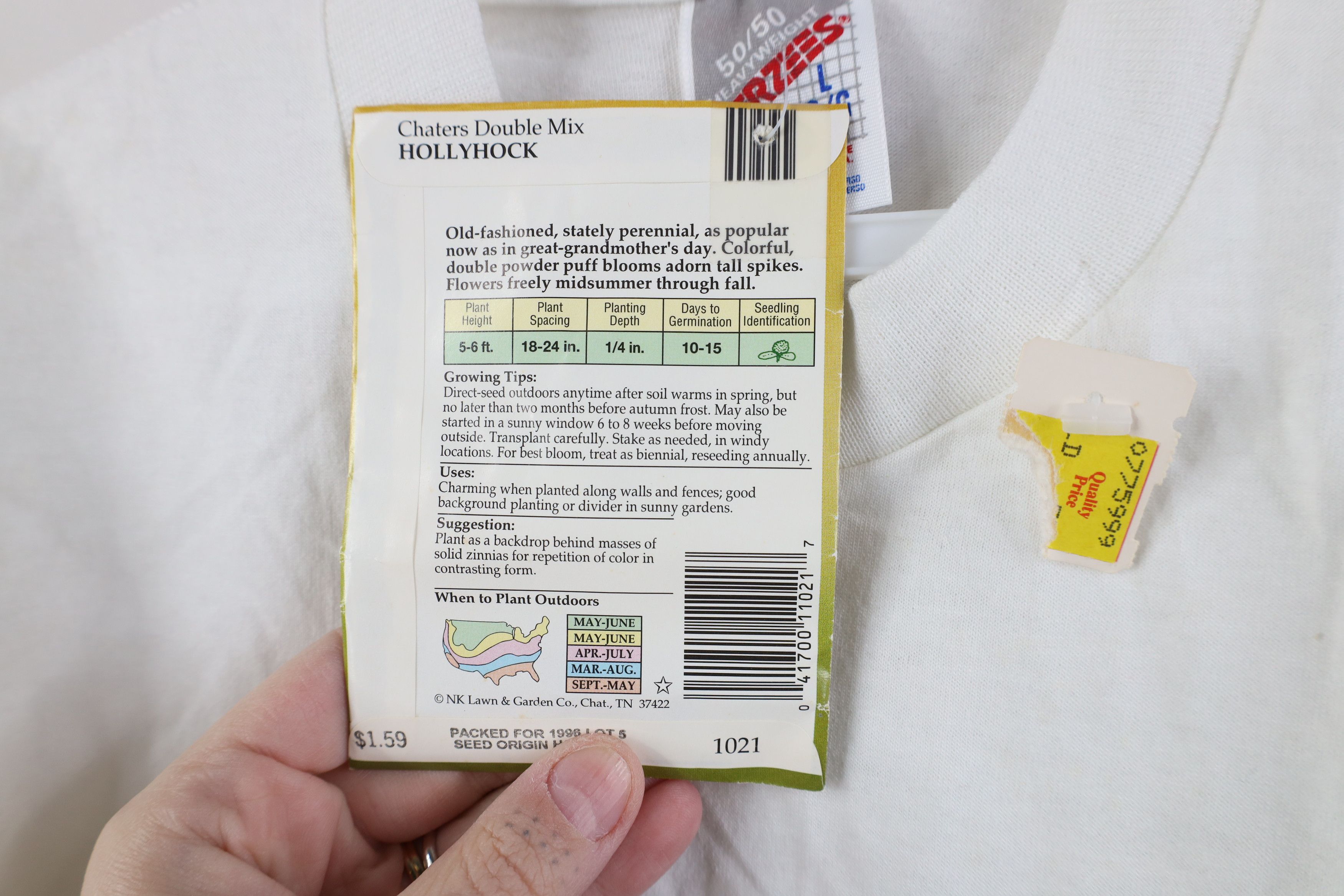 Vintage Deadstock Vintage 90s Streetwear Flower T-Shirt White USA Size L / US 10 / IT 46 - 10 Thumbnail