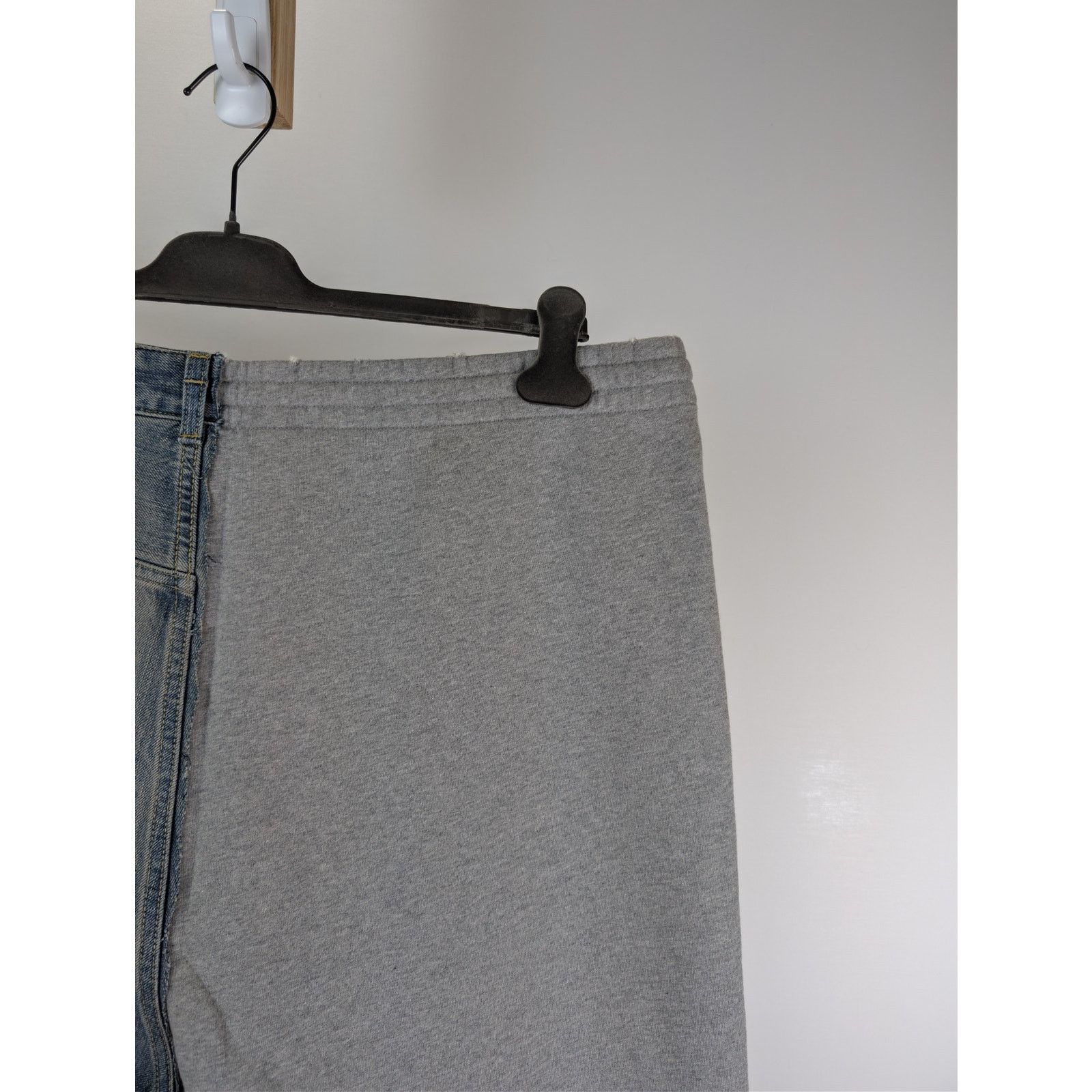 Balenciaga o1rshd1 Organic Denim Hybrid Baggy Pants Jean Outback Blue Size US 32 / EU 48 - 12 Thumbnail