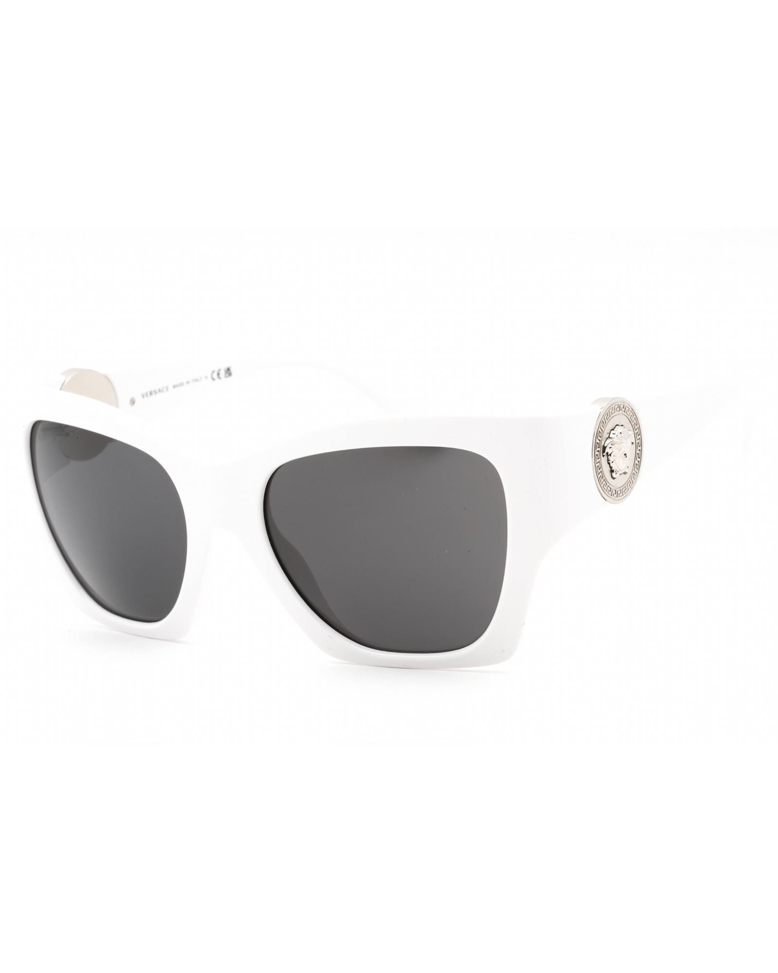 image of Versace 0Ve4452 Sunglasses White / Dark Grey, Women's