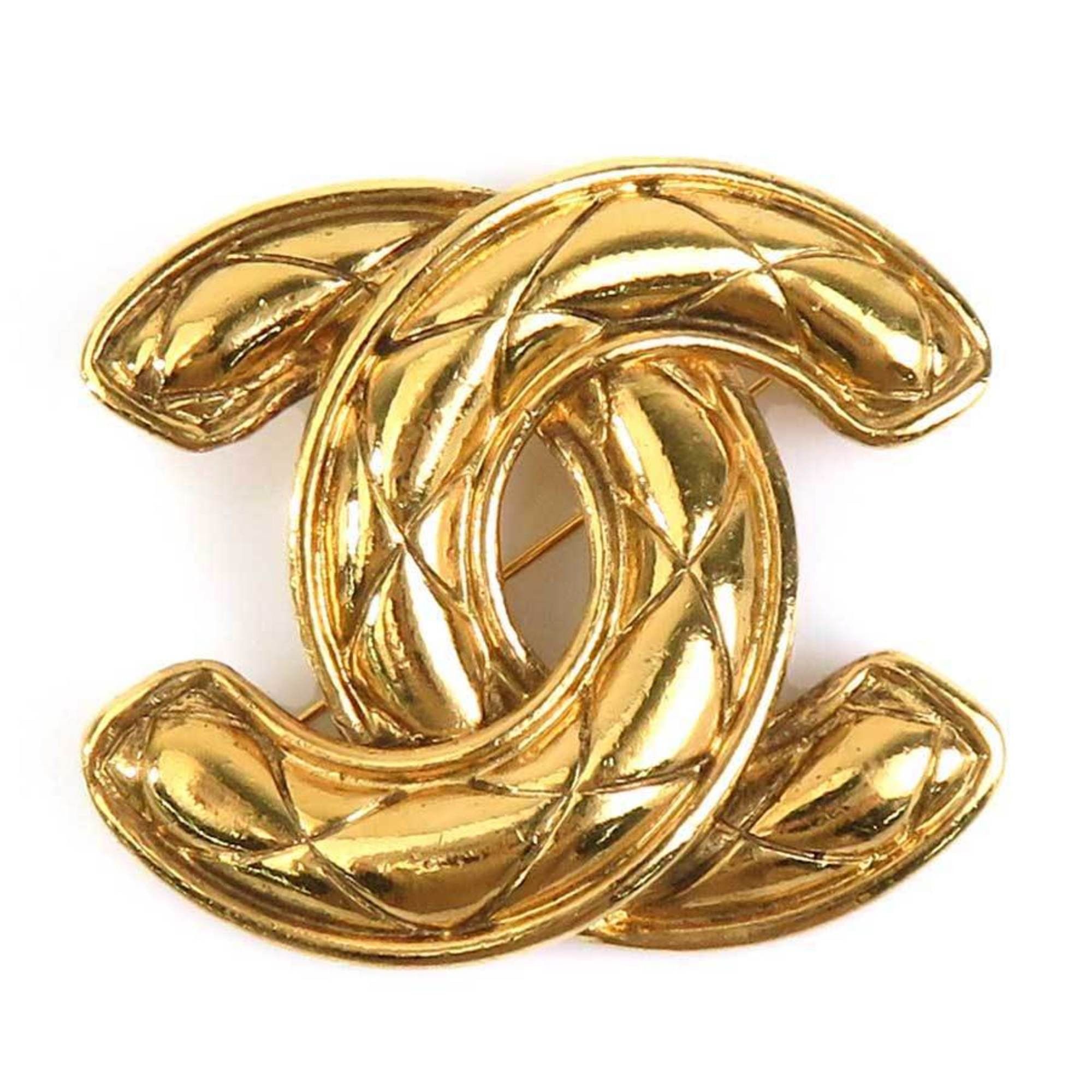 Chanel CHANEL Brooch Coco Mark Metal Gold Women's e60307a Size ONE SIZE - 1 Thumbnail