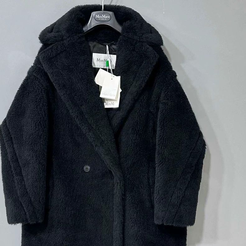 Max Mara Max Mara New Black Teddy Coat Size XS / US 0-2 / IT 36-38 - 2 Thumbnail