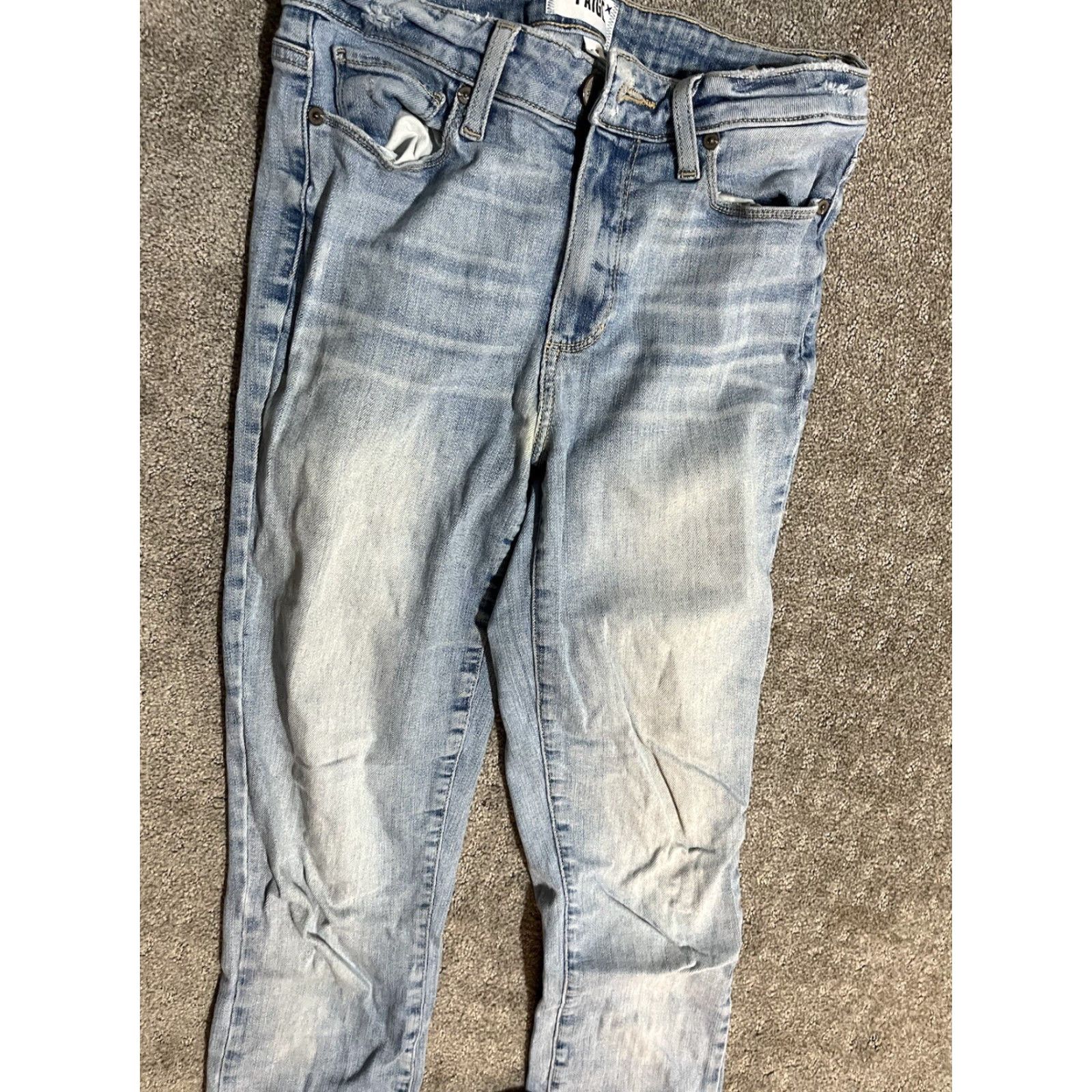 Paige VINTAGE Paige Hoxton Ankle Skinny Jeans Light Wash Blue Women’s Size 27 Cotton Denim Slim Fit 2000s Size 27" / US 4 / IT 40 - 2 Thumbnail