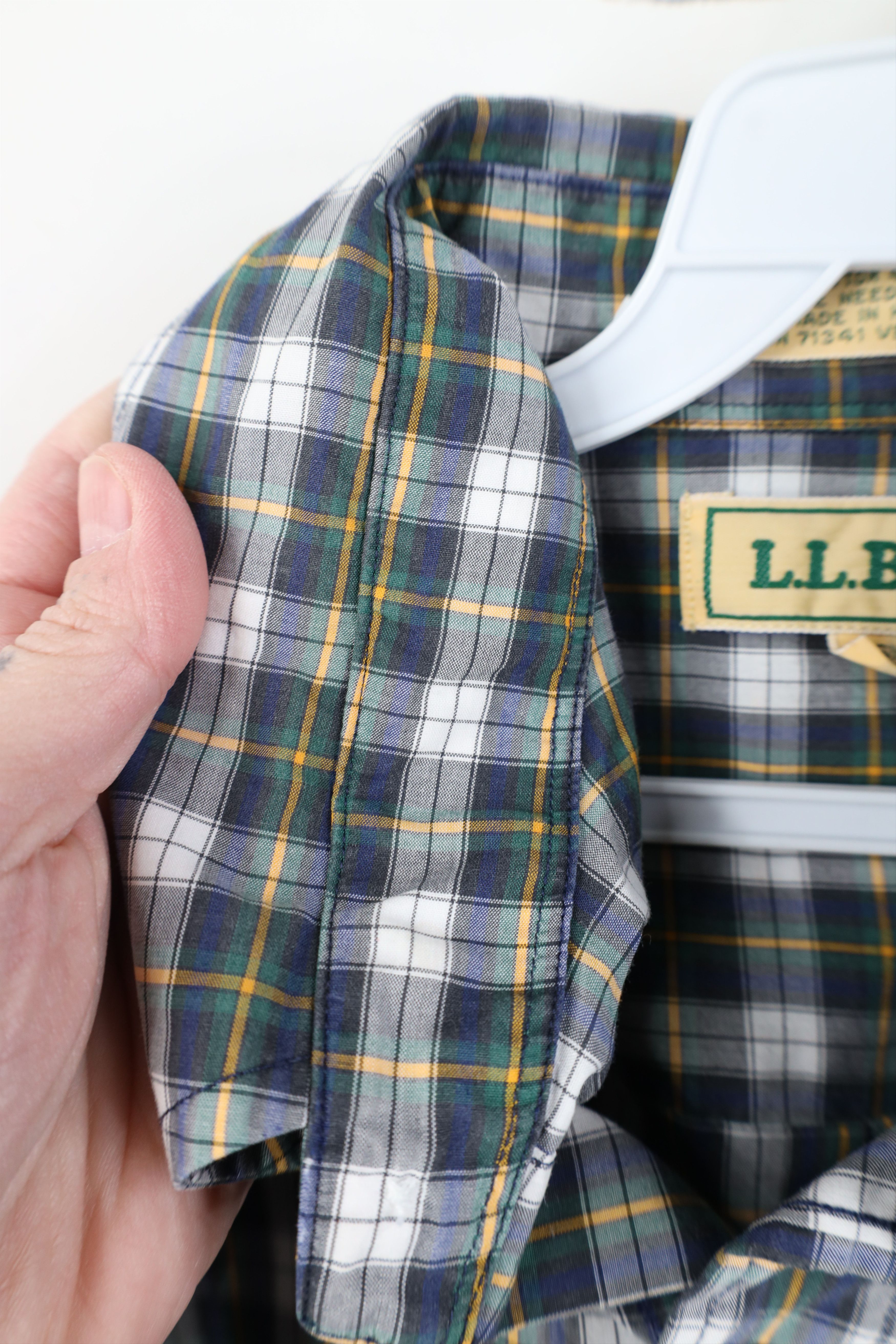 L.L. Bean Vintage 80s 90s LL Bean Needle Collared Button Down Shirt Size US M / EU 48-50 / 2 - 6 Thumbnail