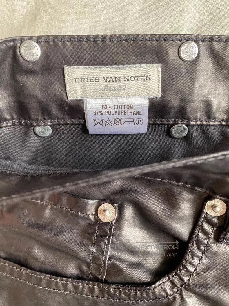 Dries Van Noten Dries Van Noten Faux Leather Pants. Size US 32 / EU 48 - 3 Thumbnail