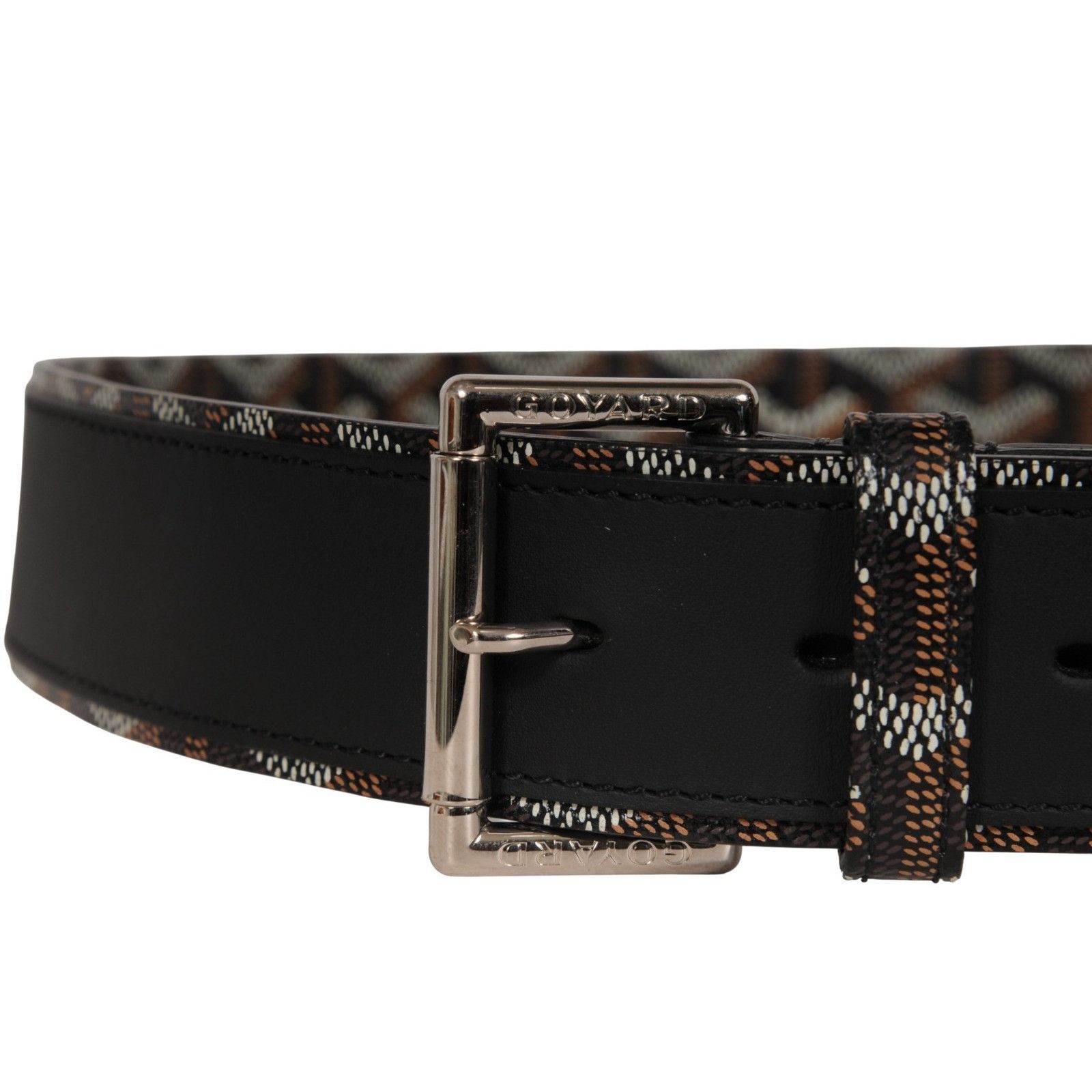 Goyard Florida II Belt 90 29 30 31 Black Brown Goyardine Canvas Size ONE SIZE - 17 Thumbnail
