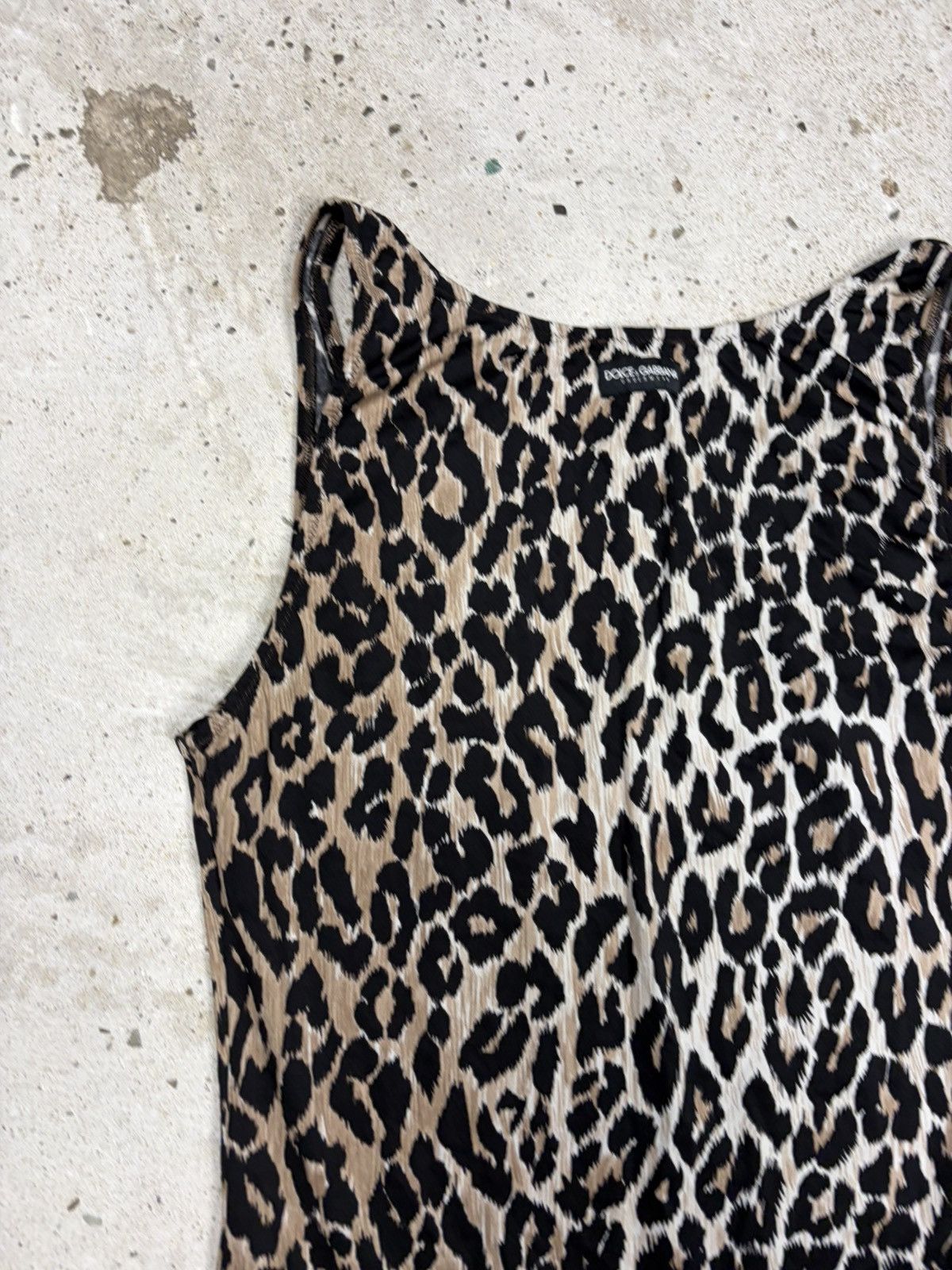 Dolce & Gabbana Vintage 2000s Dolce & Gabbana Underwear Leopard Print Tank Size S / US 4 / IT 40 - 12 Thumbnail