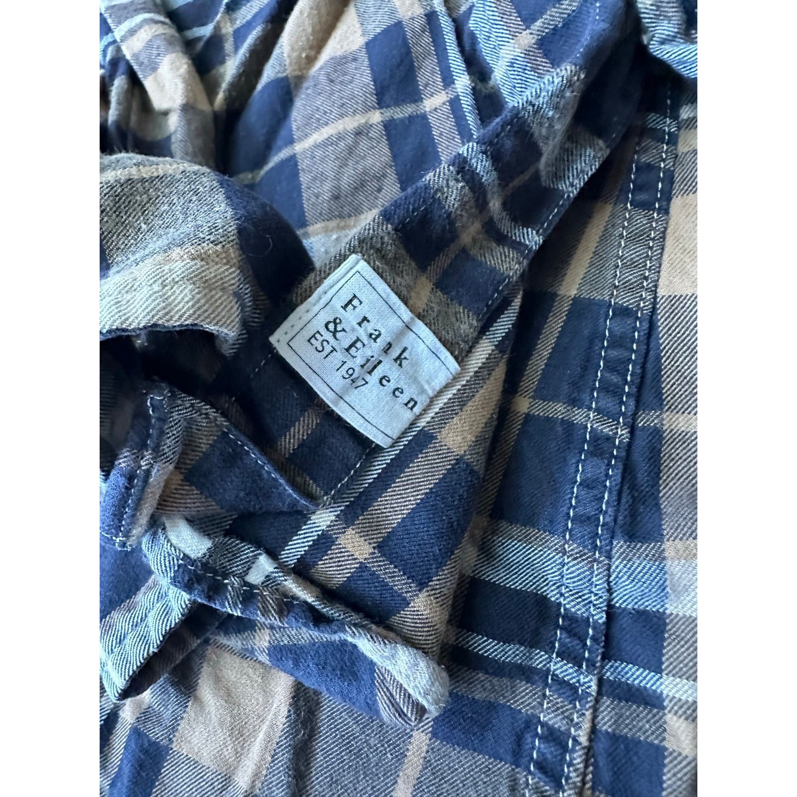 Frank & Eileen Frank & Eileen Flannel Shirt Large L Brown Black Plaid Size L / US 10 / IT 46 - 3 Thumbnail
