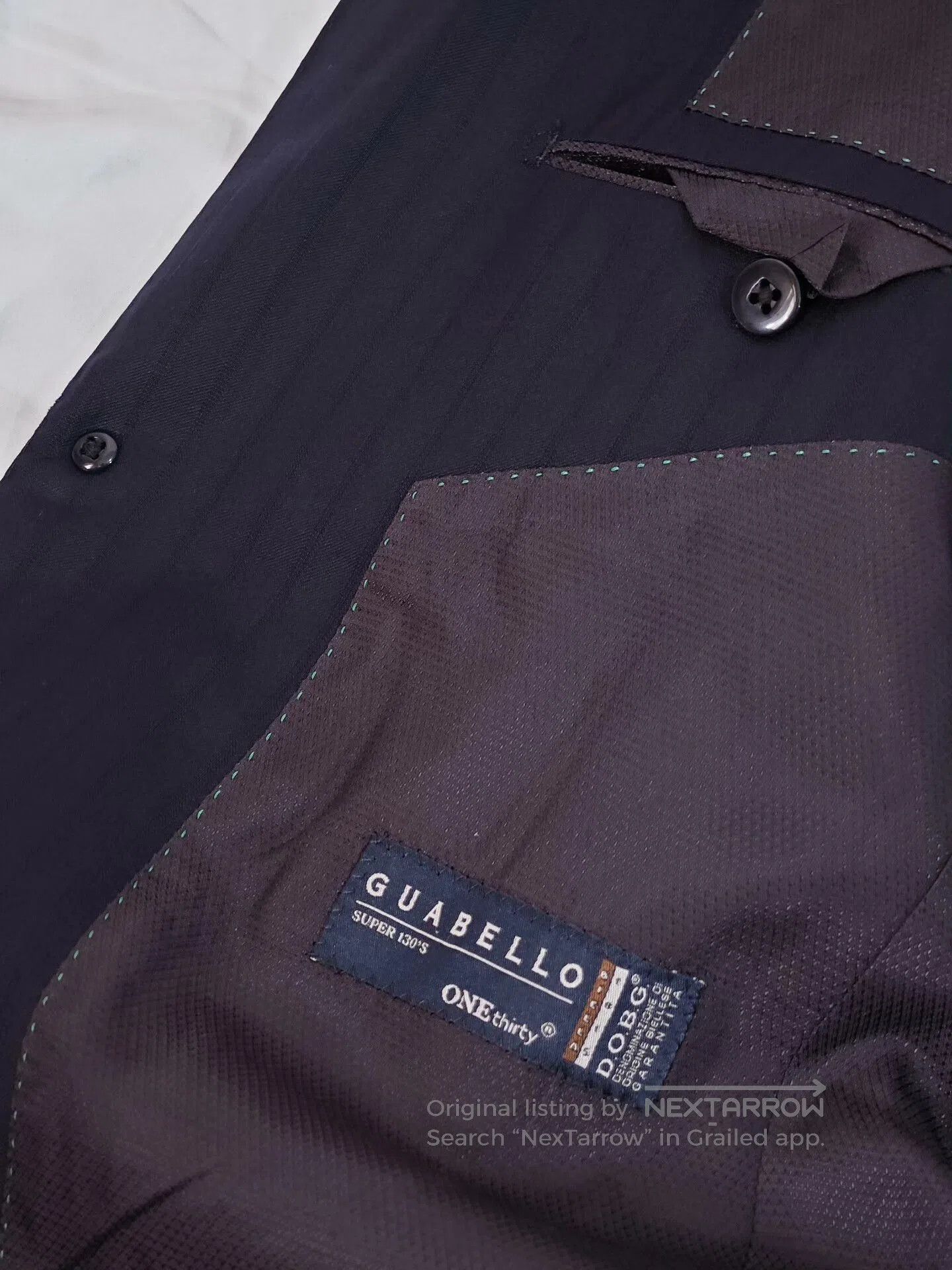 Japanese Brand Custom Italian Wool Blend Suit Jacket. Size US M / EU 48-50 / 2 - 7 Thumbnail
