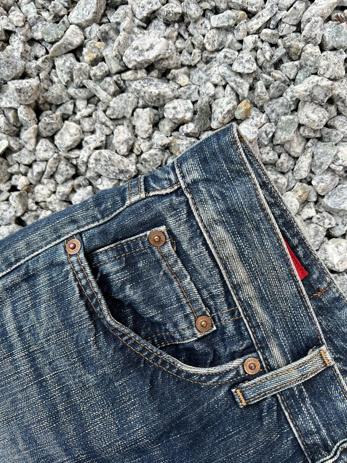 Japanese Brand Vintage Edwin 503 Rebel Bootcut Mud Wash Jean Size US 28 / EU 44 - 8 Thumbnail