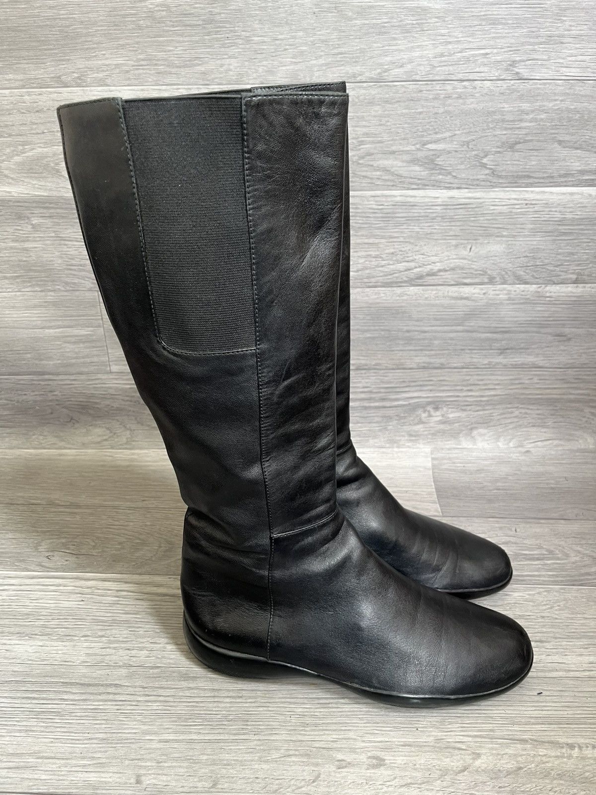 Prada Prada sport knee high biker leather boots y2k Size US 8.5 / IT 38.5 - 5 Thumbnail