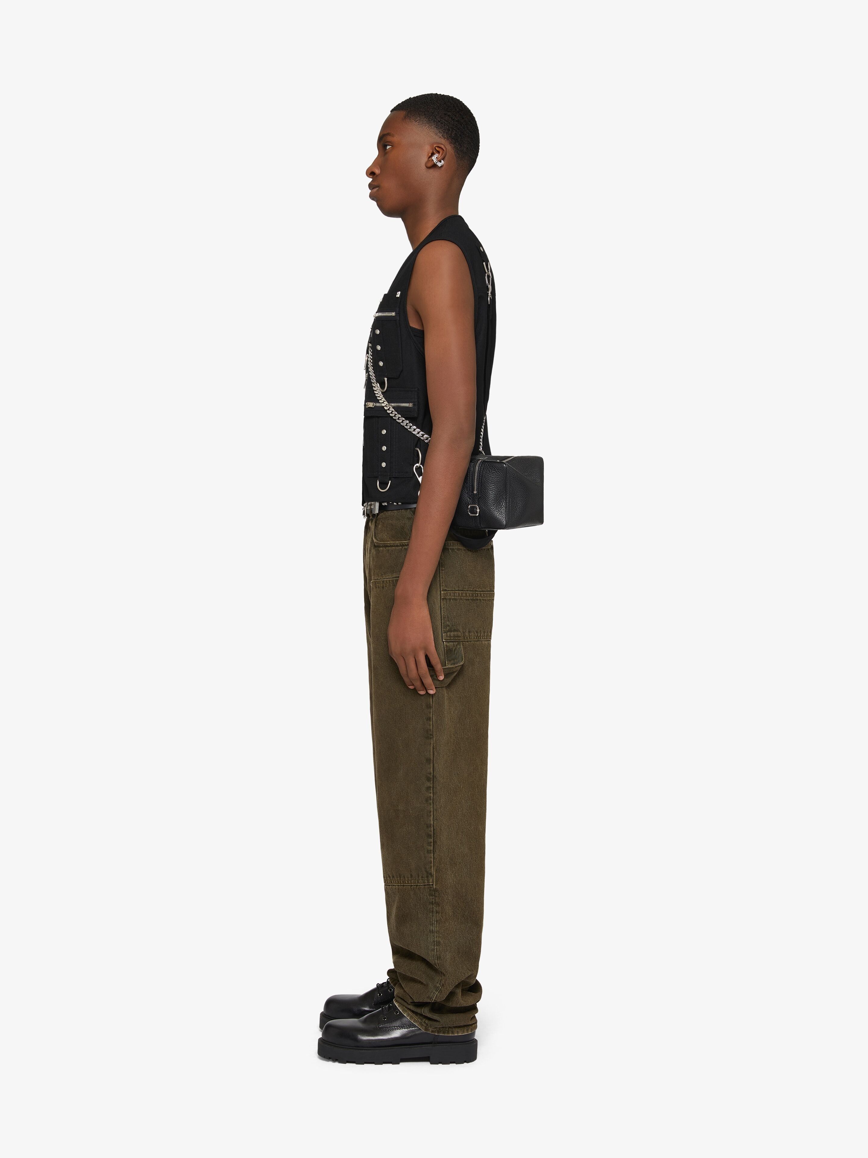 Givenchy o1w1db10325 Multipockets Waistcoat in Black Size US S / EU 44-46 / 1 - 3 Thumbnail