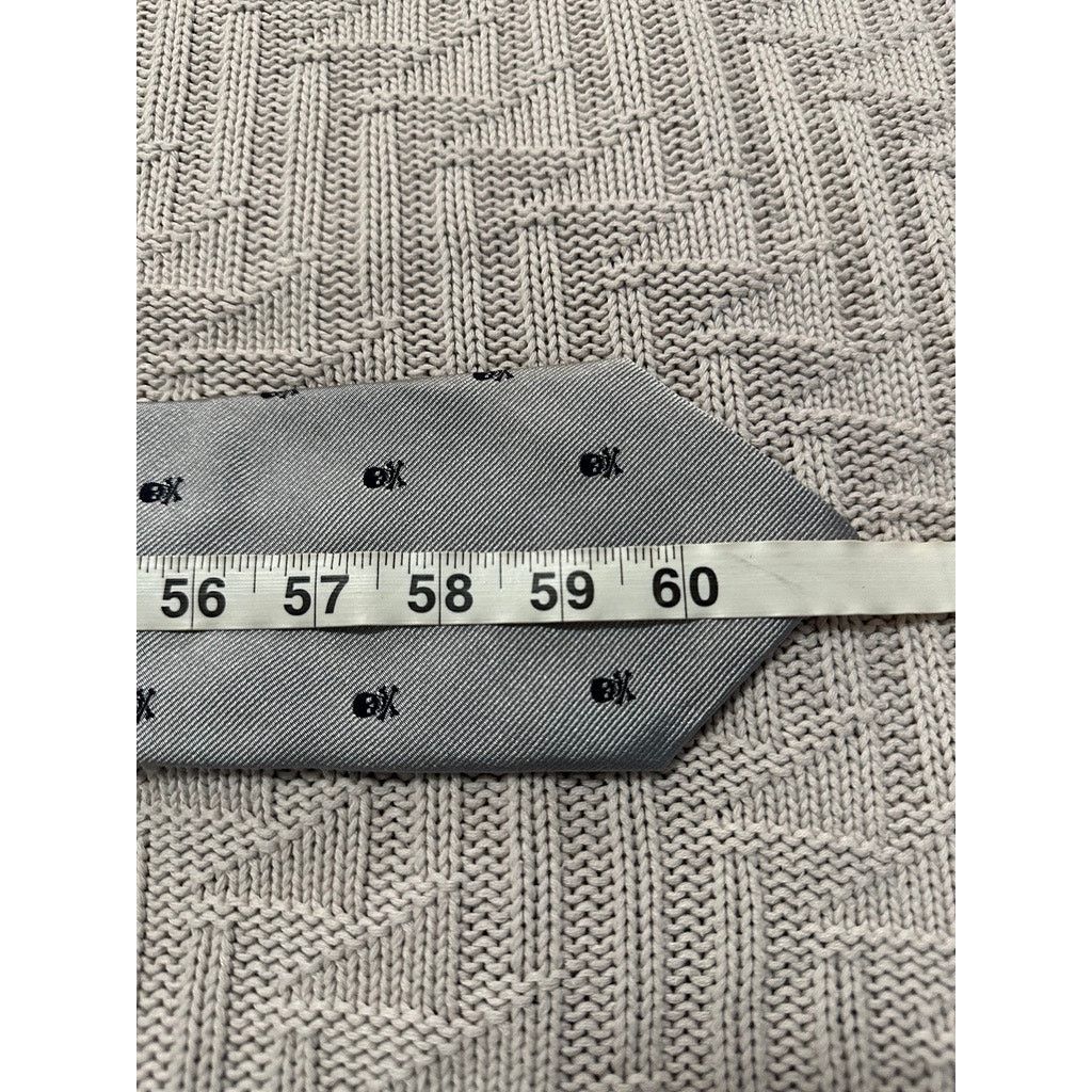 Express Express gray skull print tie Size ONE SIZE - 5 Thumbnail