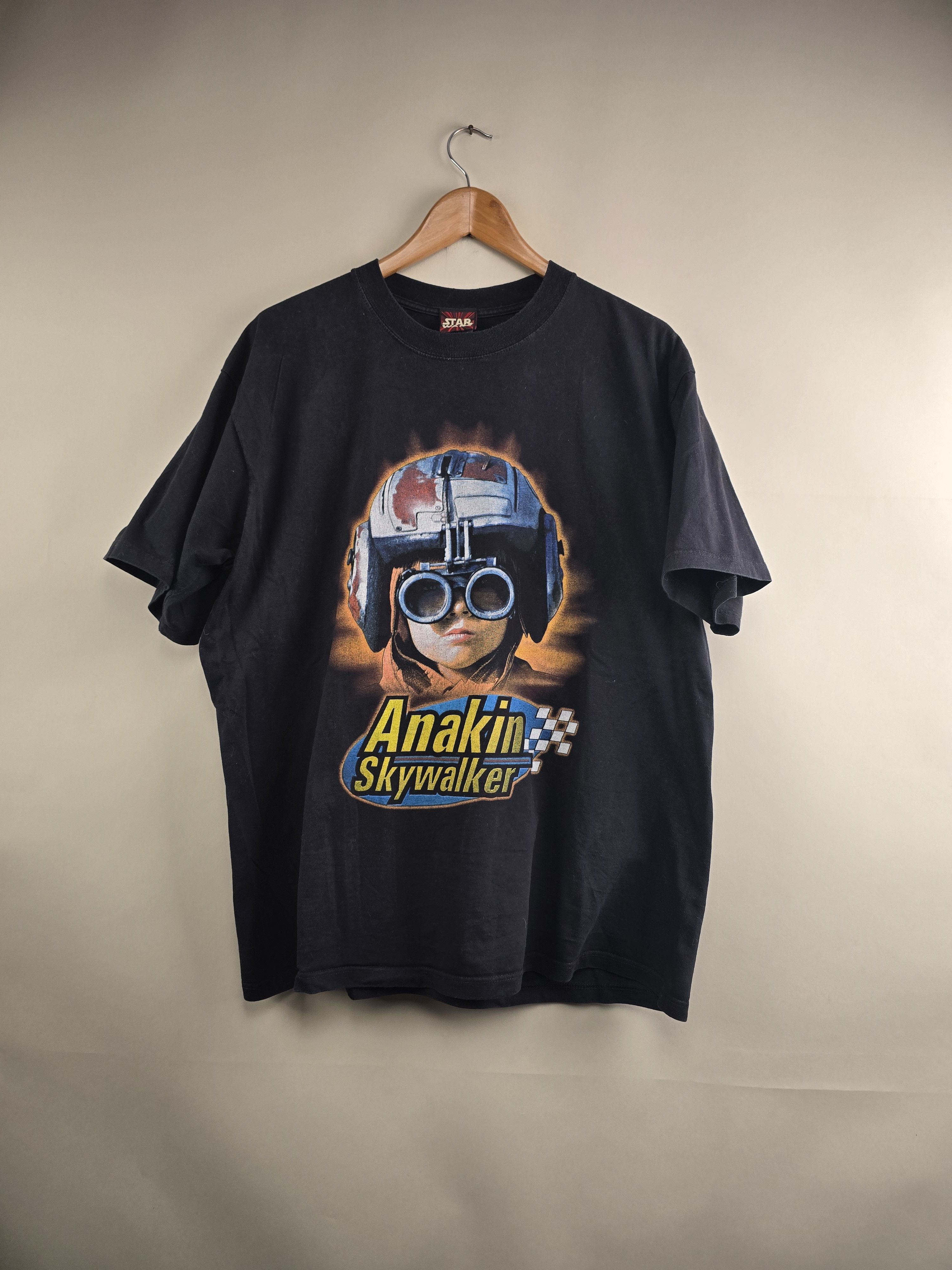 Anime × Vintage 1999 Star Wars Episode 1 Anakin 90s Pod race XL 23" 28.5" Size US XL / EU 56 / 4 - 6 Thumbnail