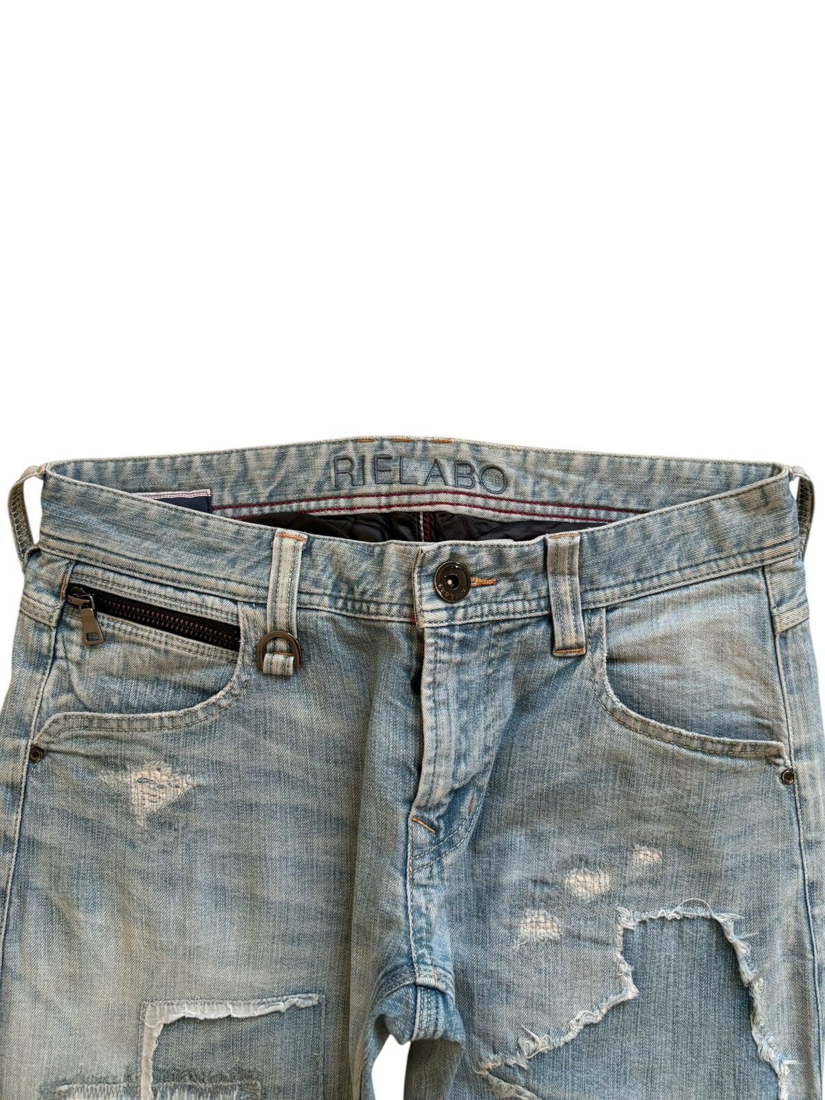 Japanese Brand Vintage Japanese Brand Patches Distressed Ripped Jeans Size US 30 / EU 46 - 4 Thumbnail