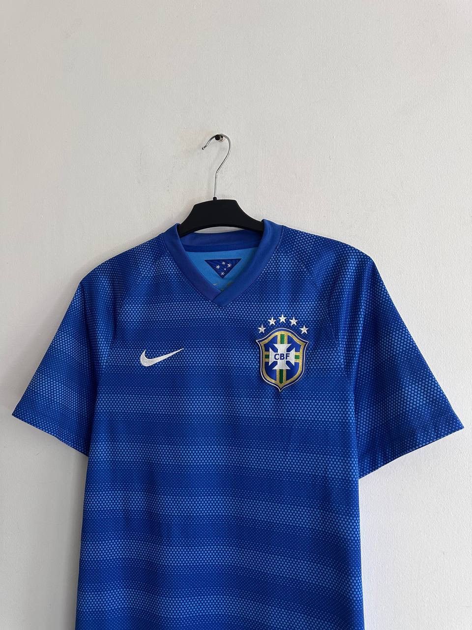 Nike Nike Brazil Away Soccer Jersey 2014 World Cup Blue CBF Shirt Size US S / EU 44-46 / 1 - 2 Thumbnail