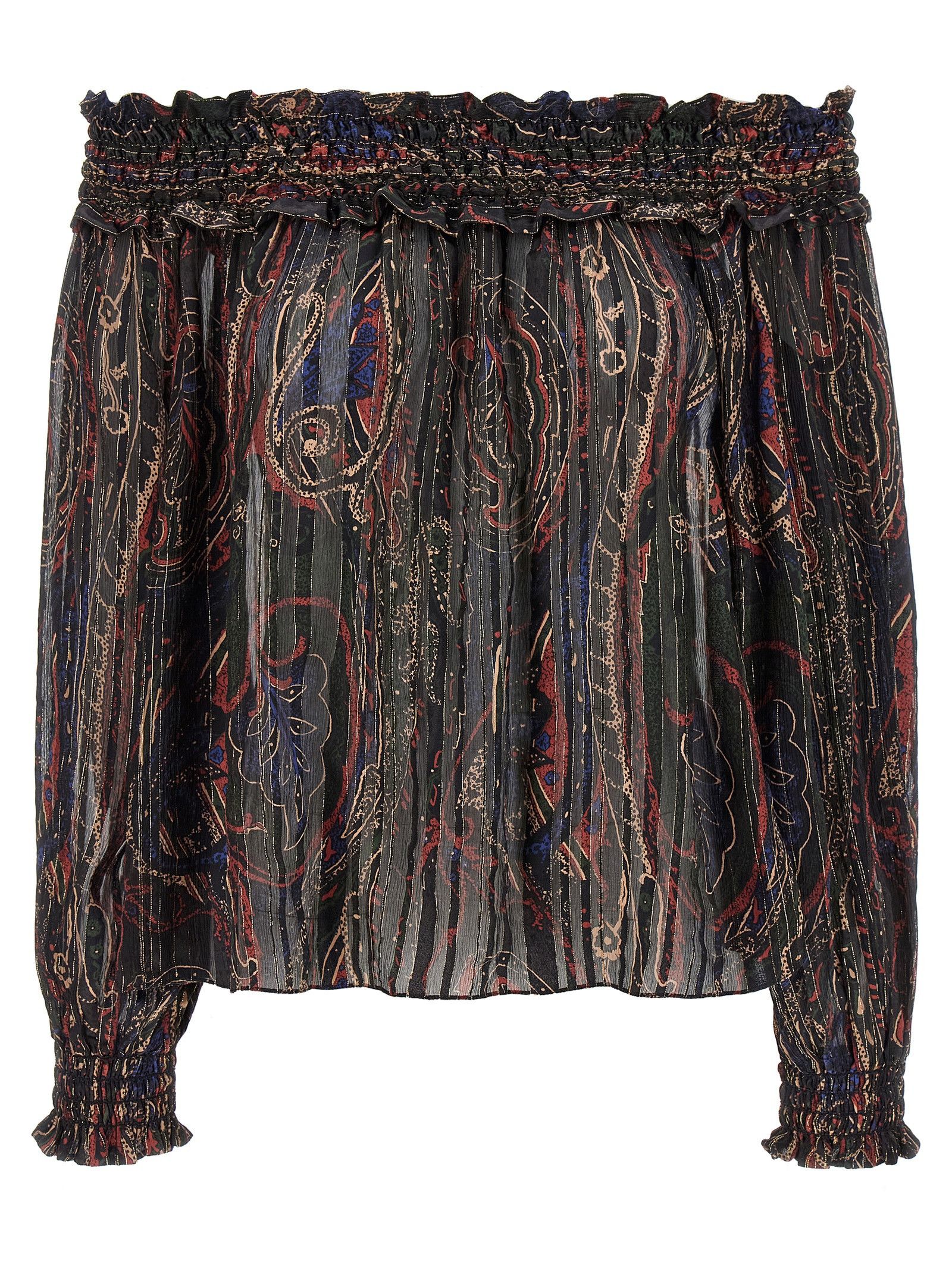 Saint Laurent Paris Smock Stitch Blouse Size S / US 4 / IT 40 - 1 Thumbnail