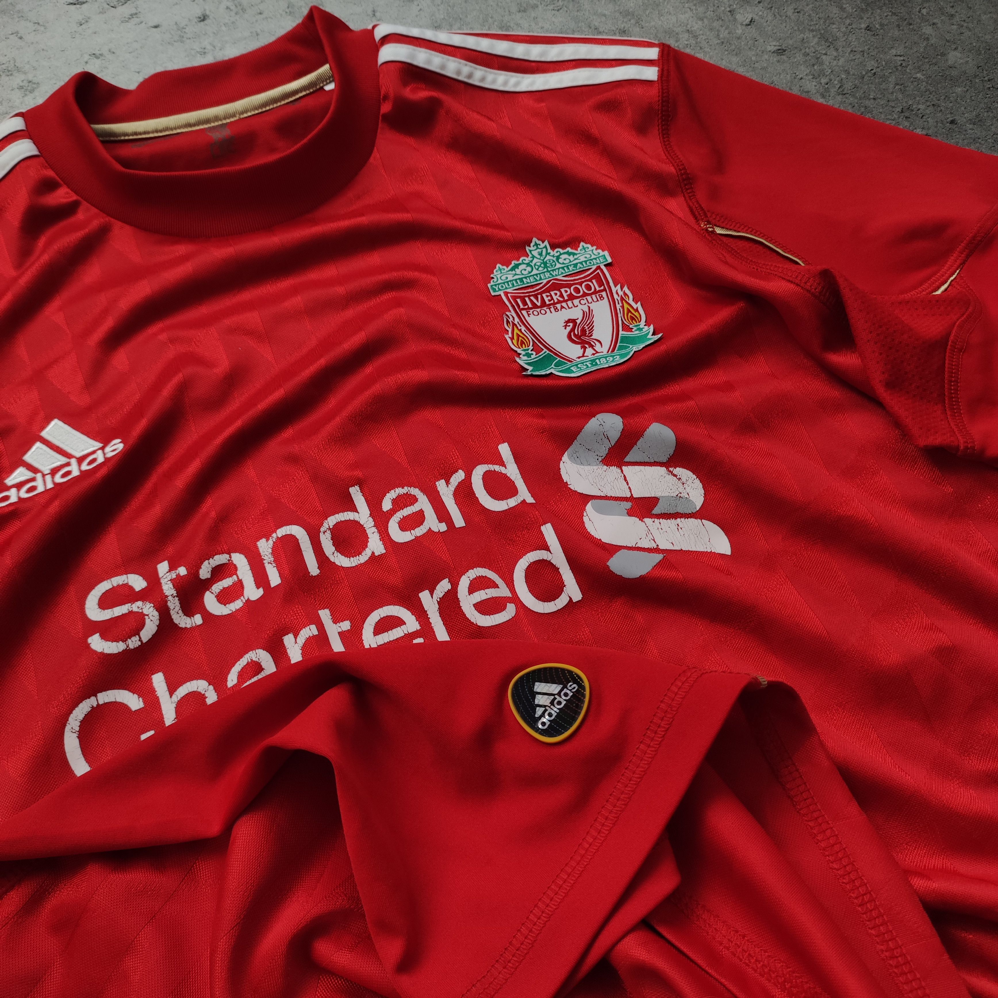 Vintage RARE 2010 Liverpool FC Adidas Home Football Jersey Size US M / EU 48-50 / 2 - 5 Thumbnail