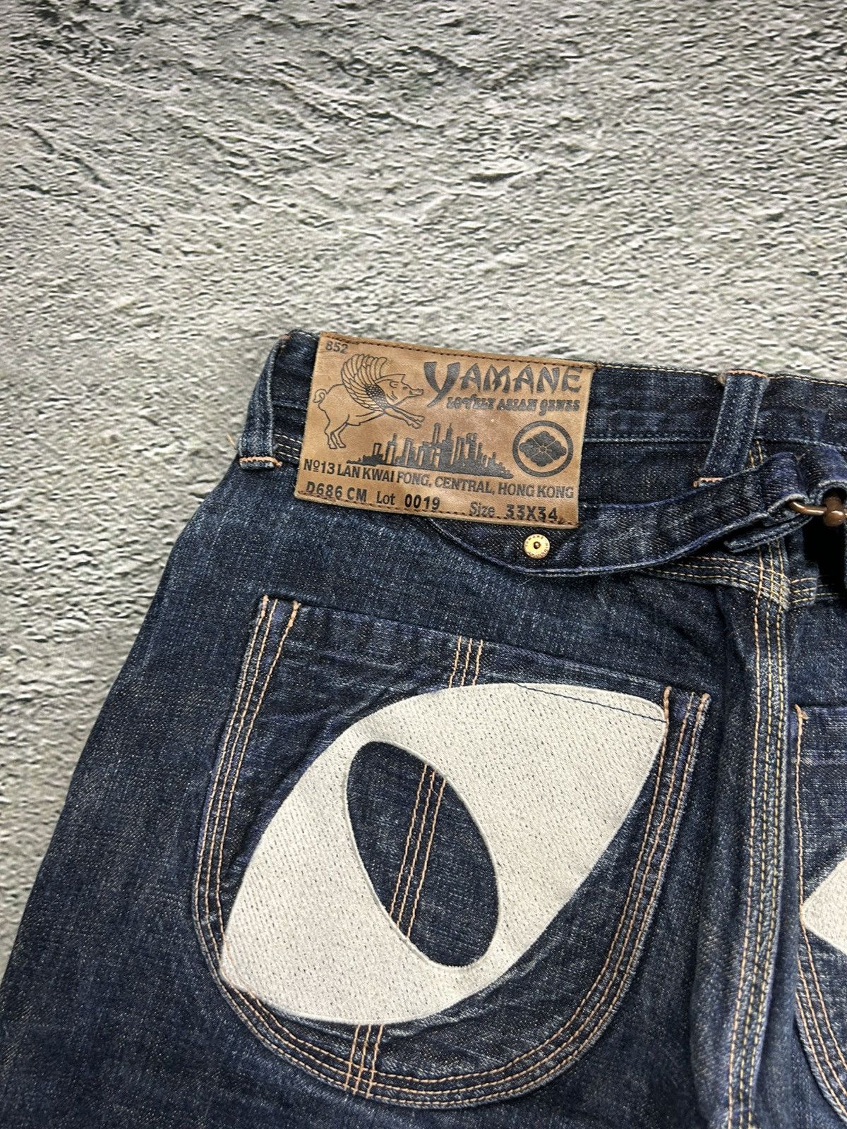 Evisu Evisu Yamane face jeans vintage selvedge denim Japan RARE Size US 33 - 2 Thumbnail