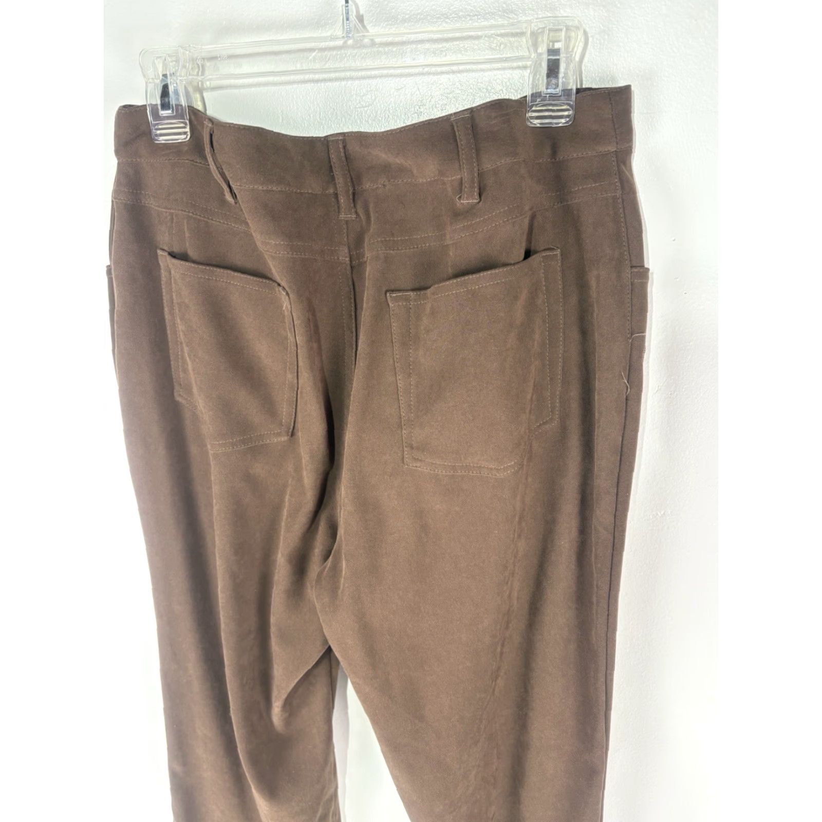Denim & Co. Denim & Co Brown Embroidered Wide Leg Pants Womens Size 12 Size 34" / US 12 / IT 48 - 5 Thumbnail